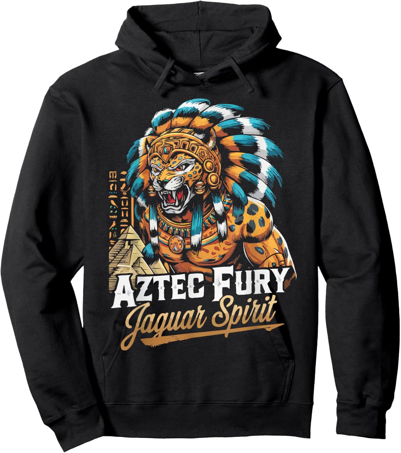 Aztec Jaguar Warrior Aztec Culture Mayan Indigenous Hoodie - Hoodie | Black