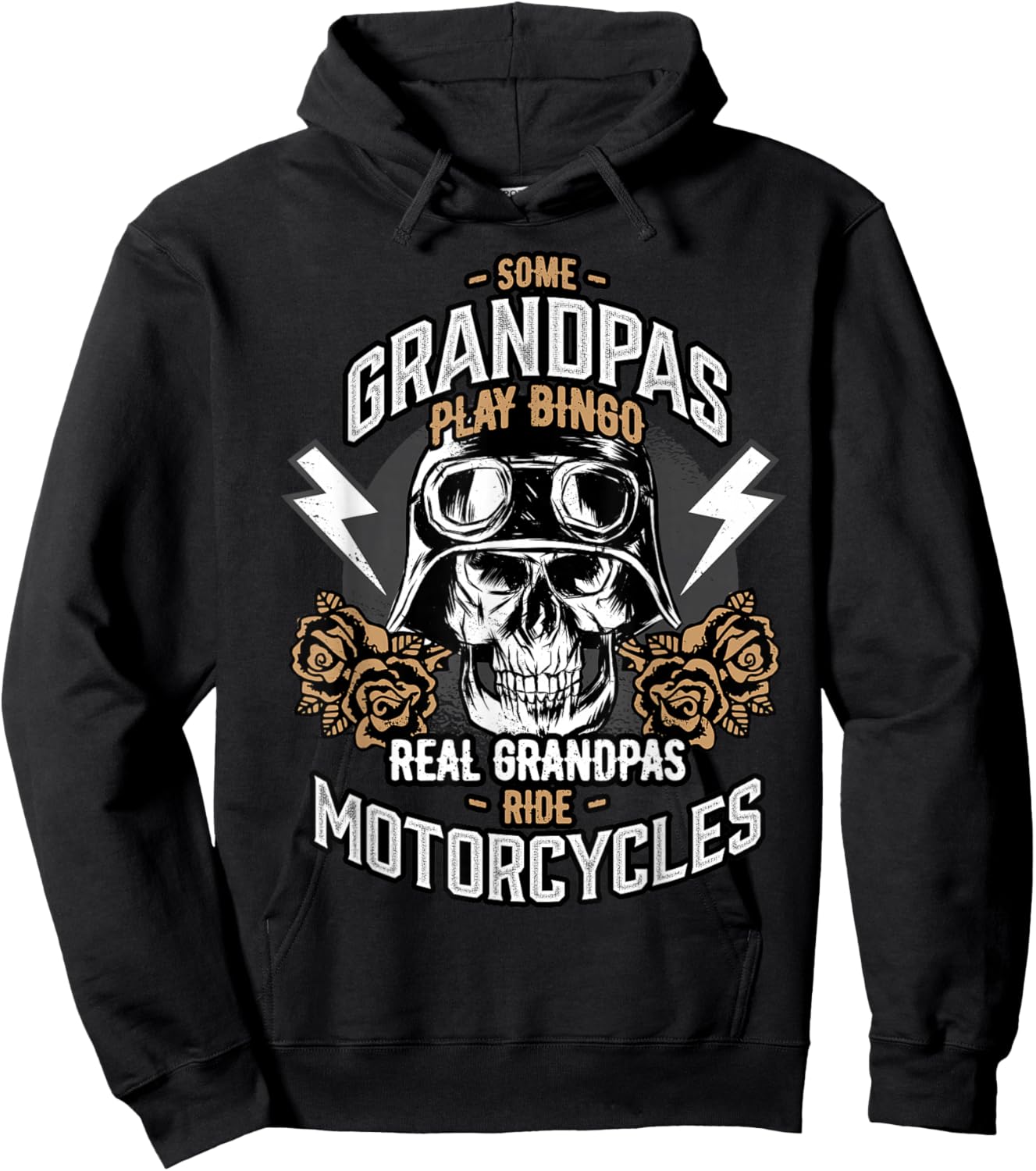Real Grandpas Ride Motorcycles Hoodie - Hoodie | Black