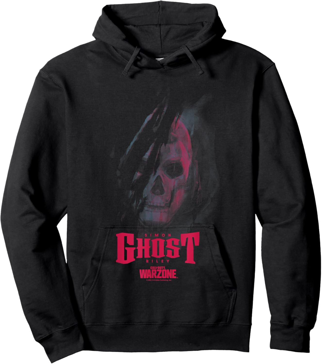 Call of Duty: Warzone Halloween Simon Ghost Riley Face Logo Hoodie - Hoodie | Black