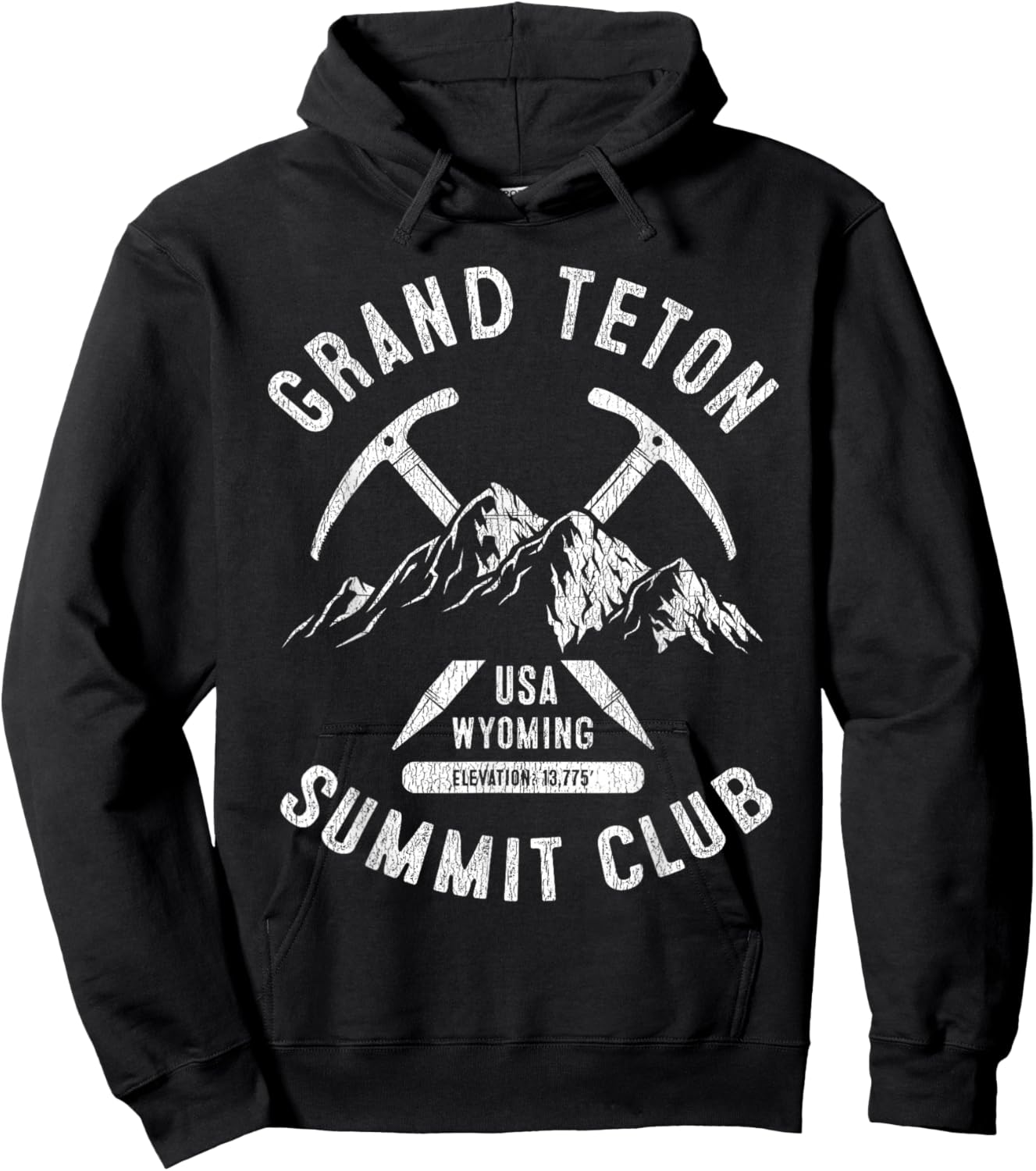 Grand Teton National Park Summit Club I Climbed Grand Teton Hoodie - Hoodie | Black