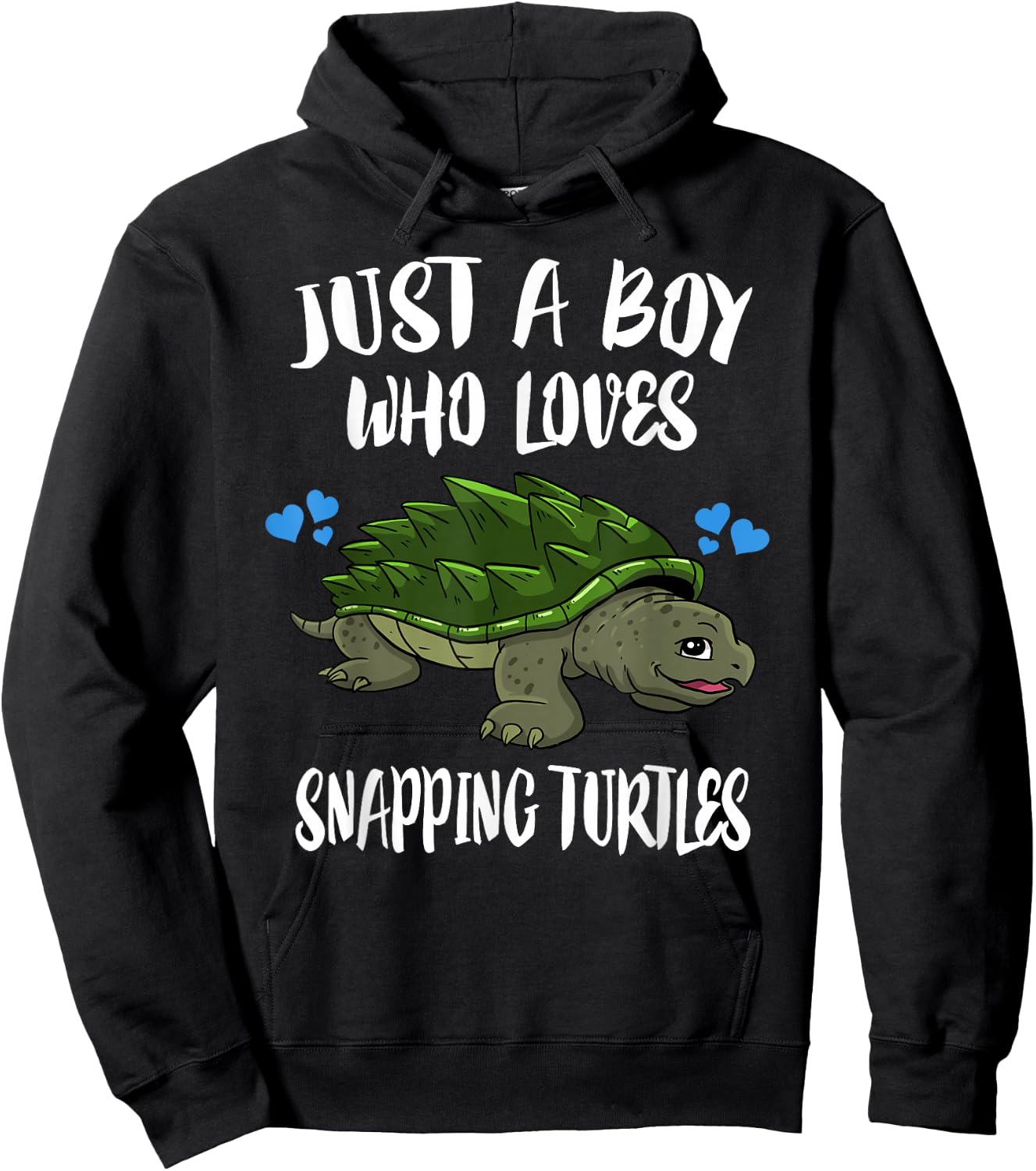 Just A Boy Who Loves Snapping Turtles Hoodie - Hoodie | Black