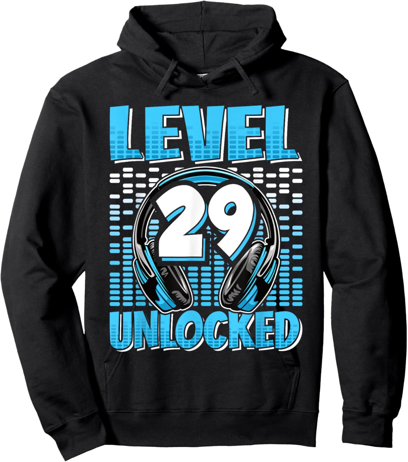 Level 29 Unlocked Gaming 29 Years Old 29th Birthday Men Hoodie - Hoodie | Black
