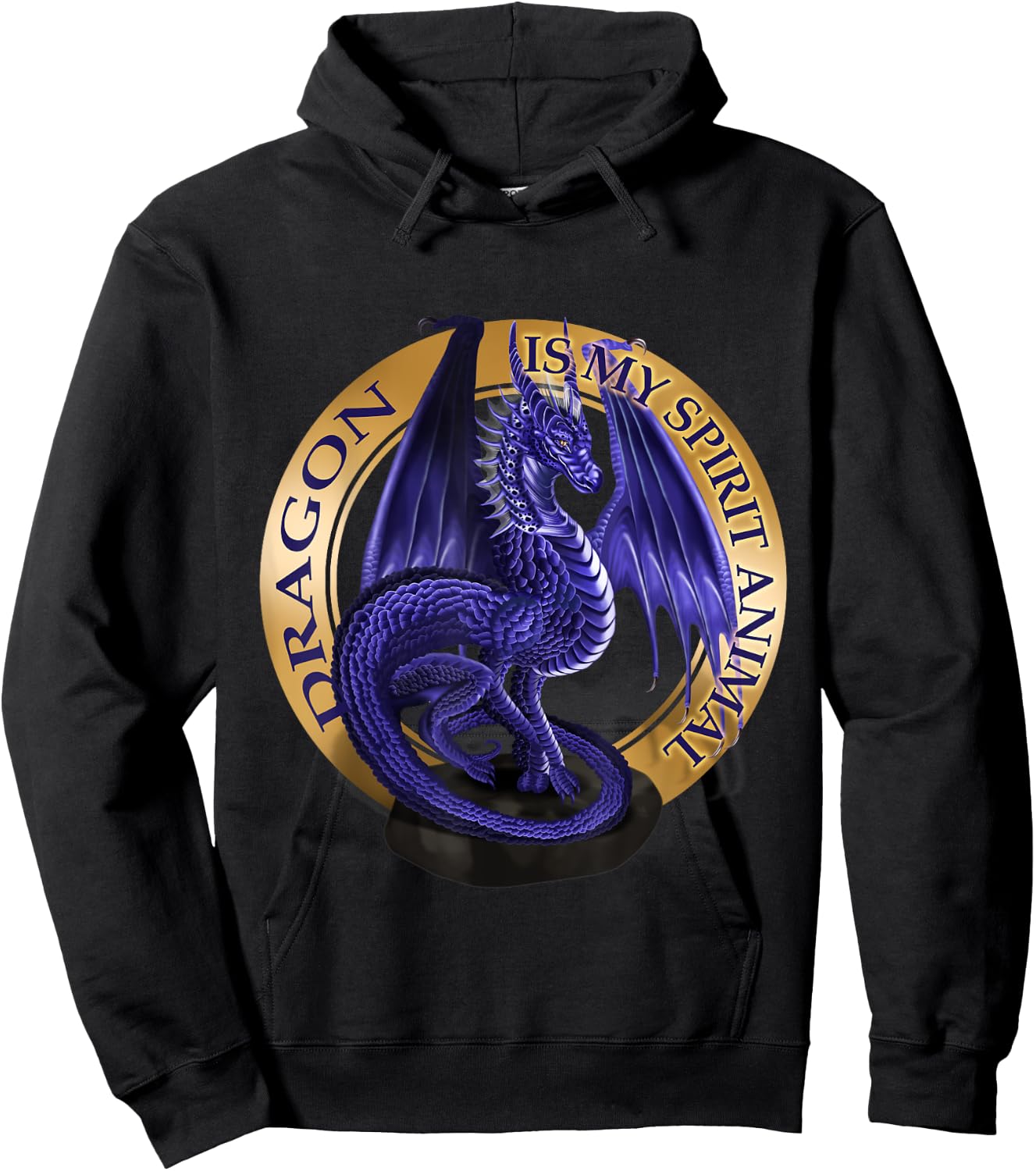 Dragon Is My Spirit Animal Fantasy Lover Hoodie - Hoodie | Black