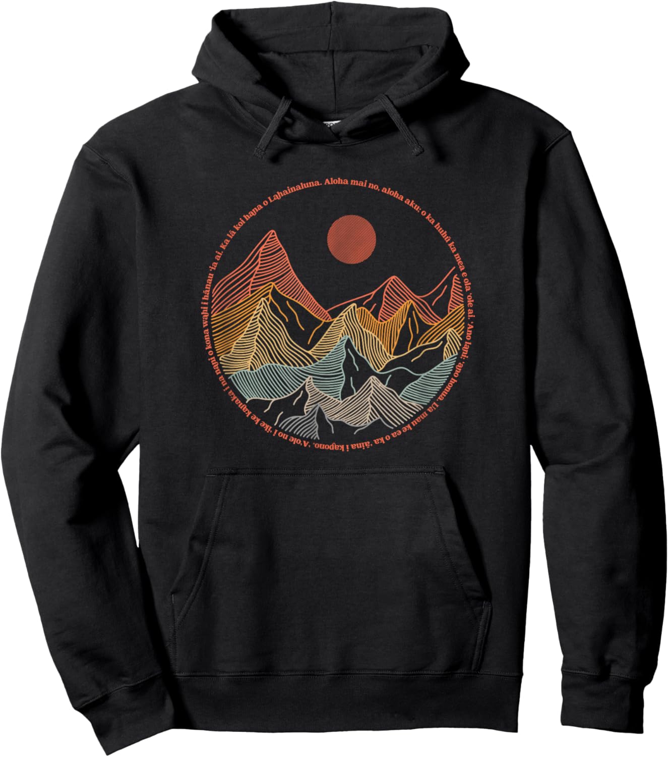 Sayings of Lahaina Maui Hawaii - Vintage Style Hoodie - Hoodie | Black