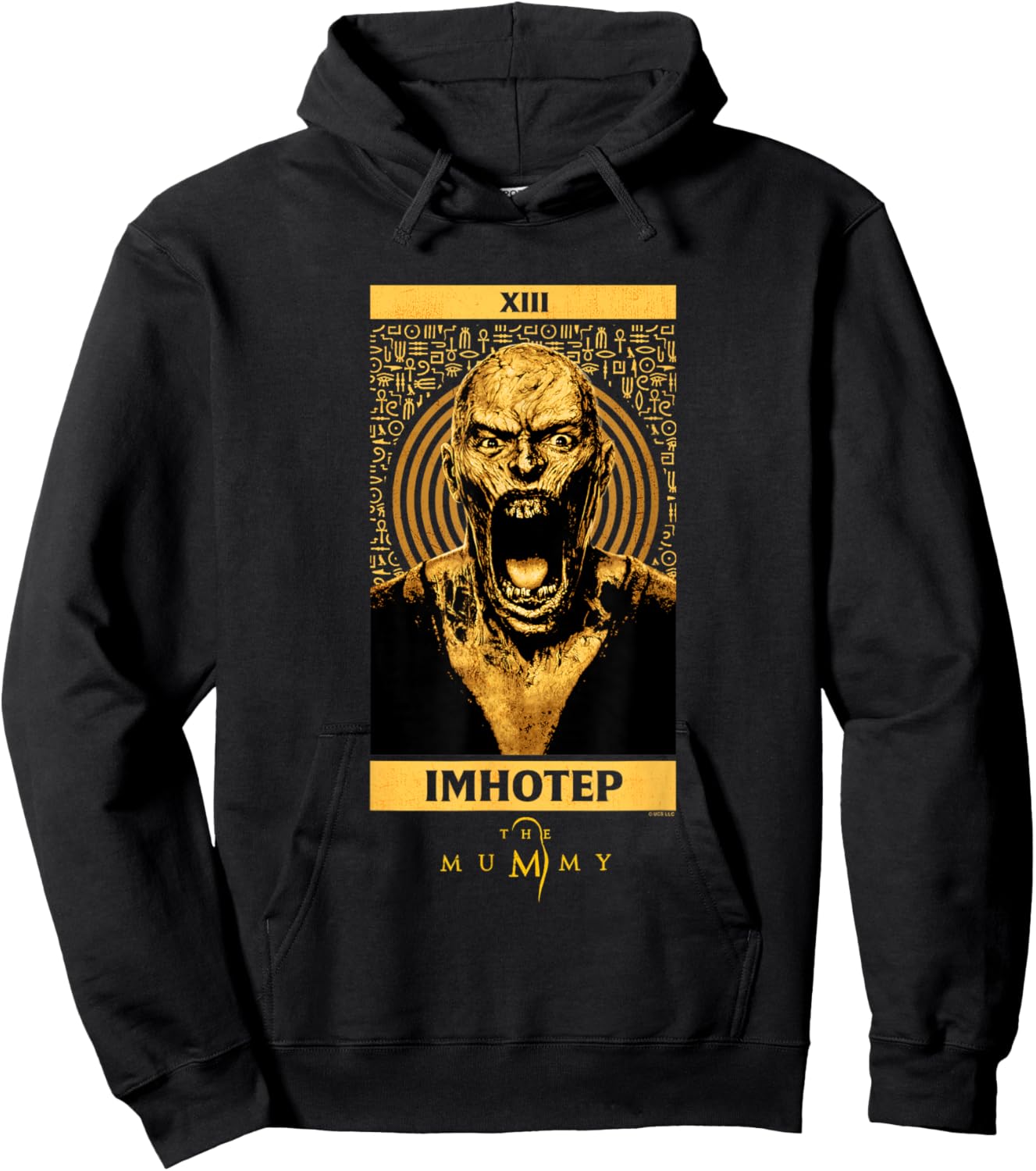 The Mummy Imhotep Tarot Card Vintage Hoodie - Hoodie | Black