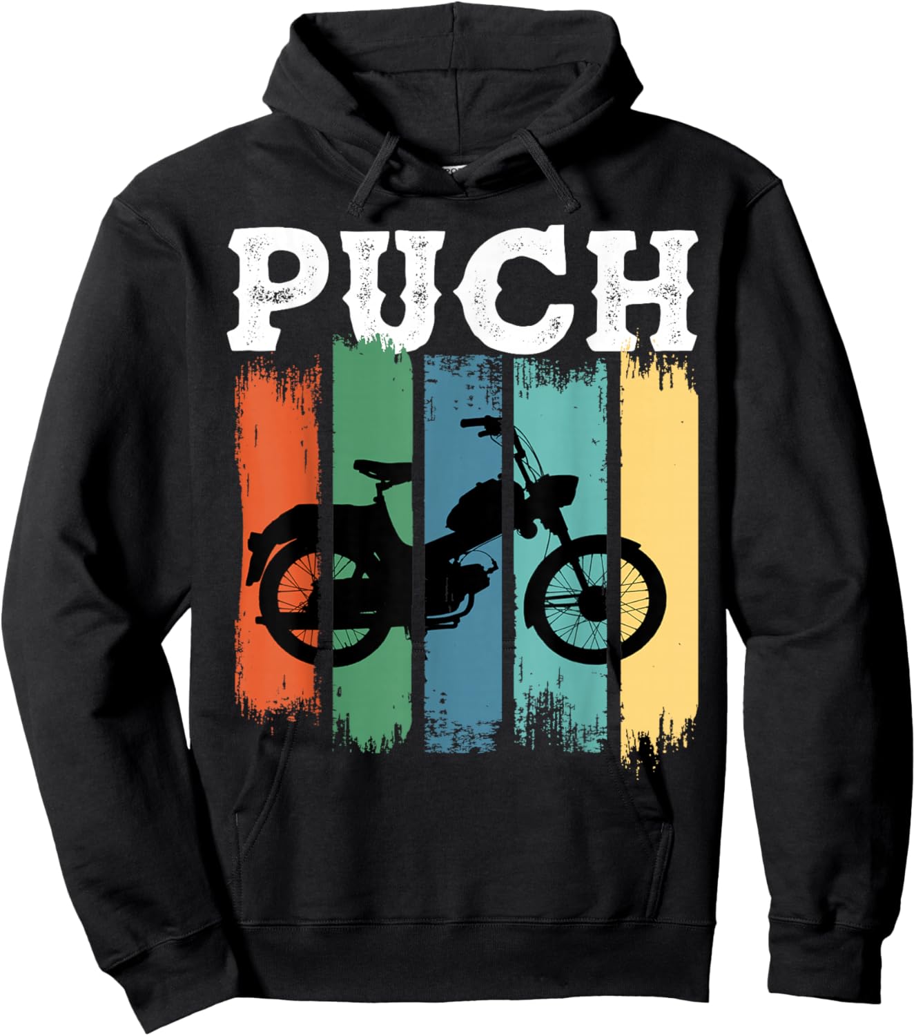 Puch Mofa Retro Klassiker Zweirad Kult Fahrer Hoodie - Hoodie | Black