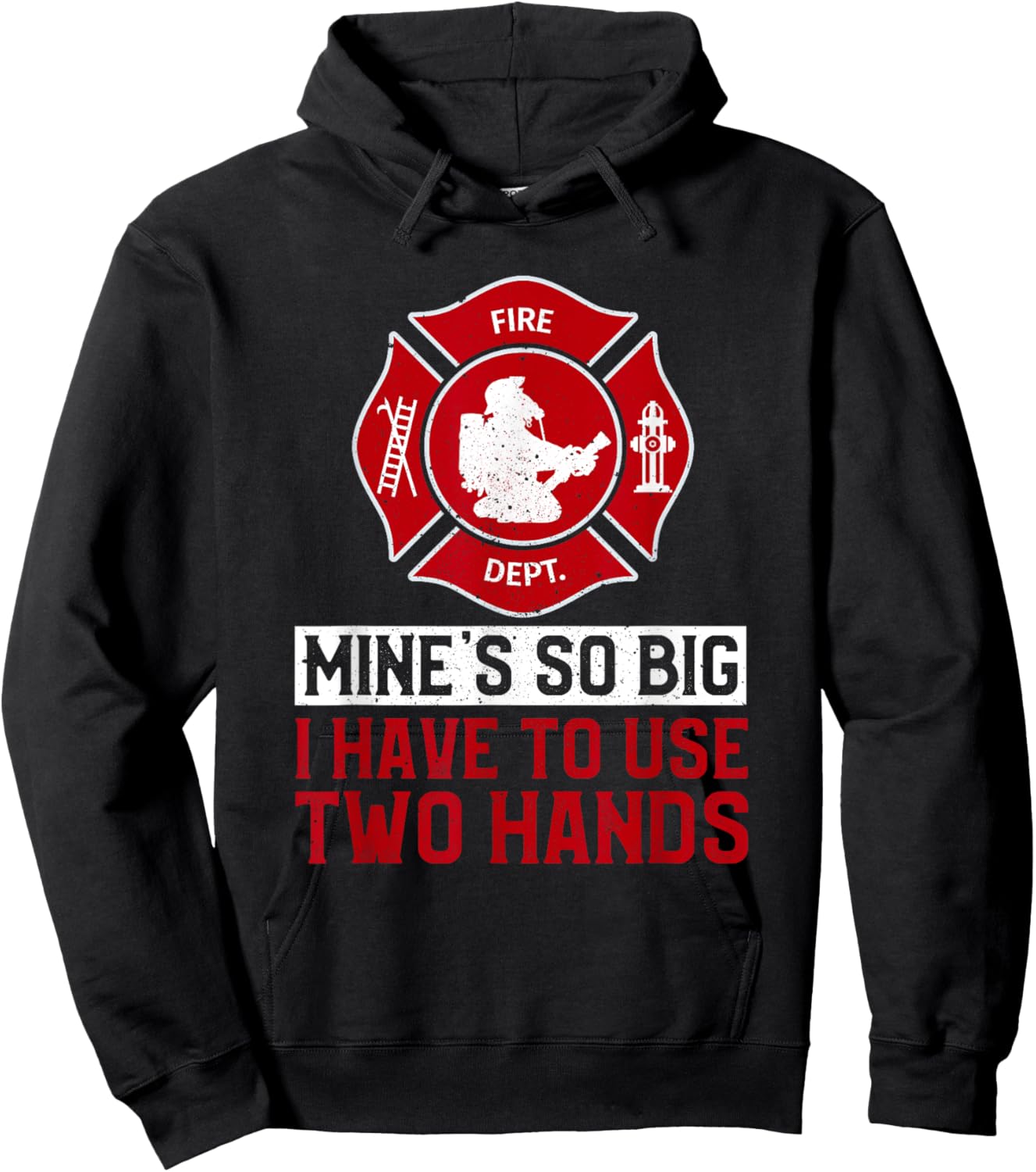 Fireman Funny Firefighter Hoodie - Hoodie | Black