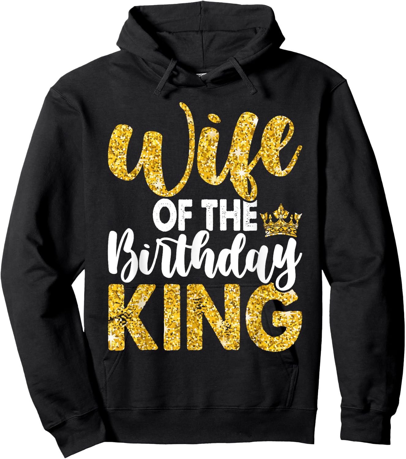 Wife Of The Birthday King Boys Bday Party Hoodie - Hoodie | Black
