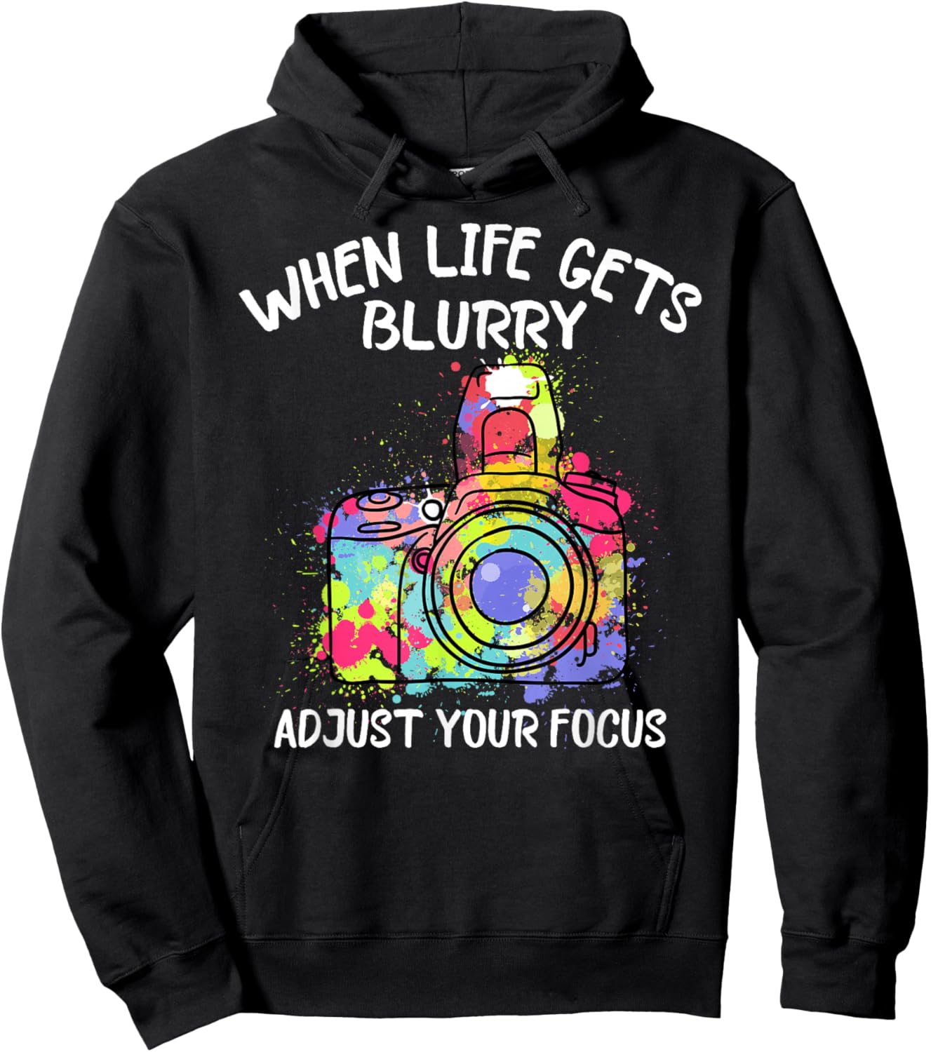 Camera Photography Lover Photographer Motivational Hoodie - Hoodie | Black