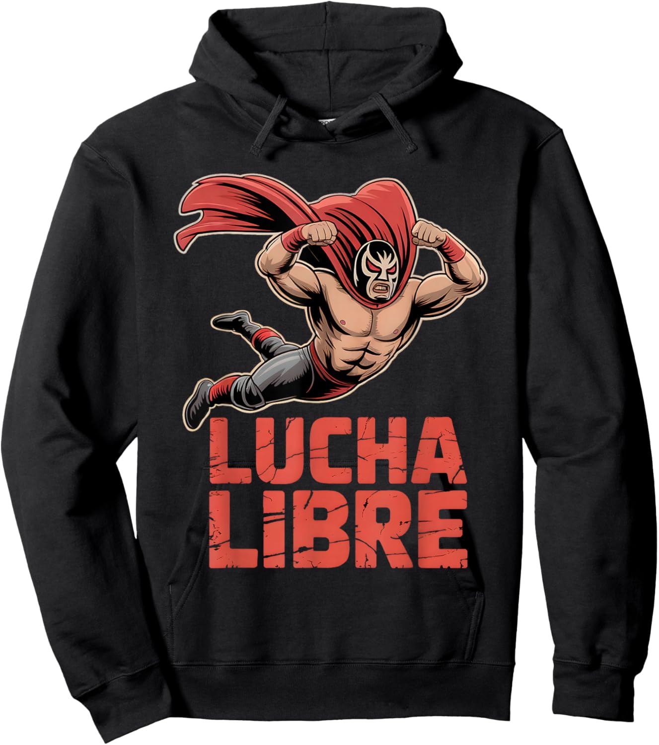 Lucha Libre Wrestler Funny Luchador Mexican Wrestling Fan Hoodie - Hoodie | Black