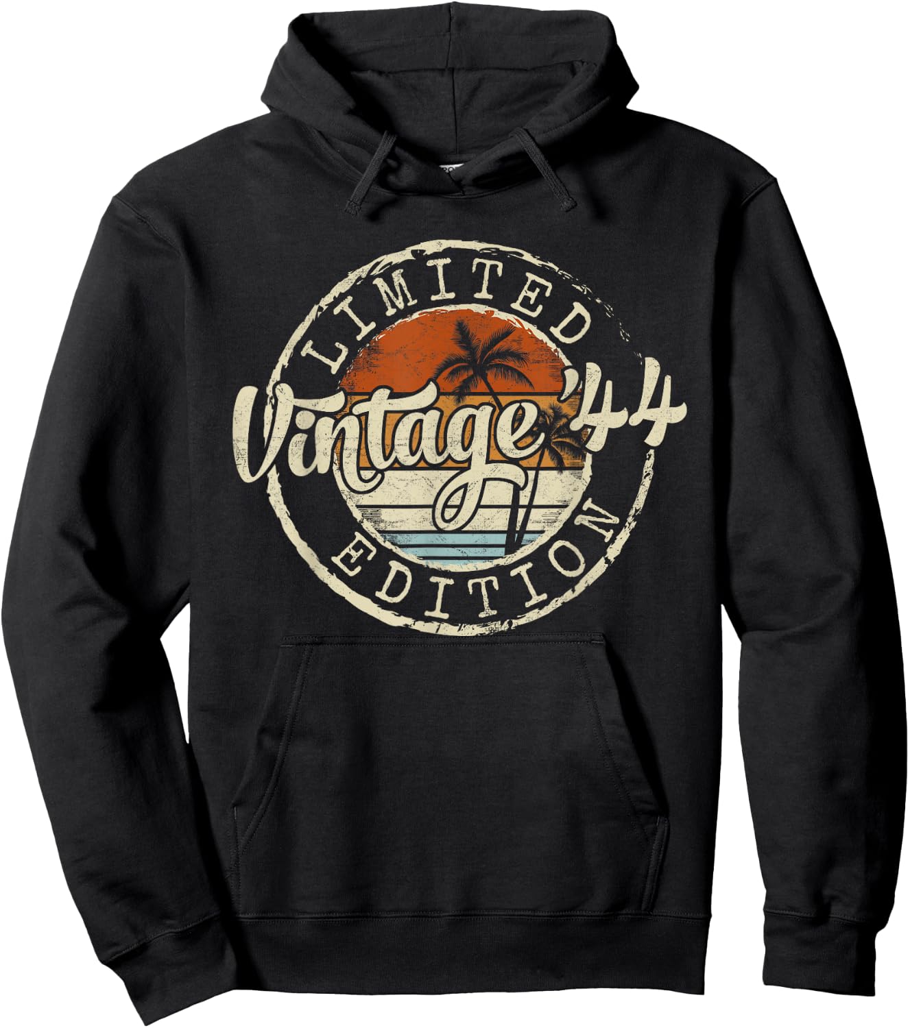 Vintage 1944 81st Birthday Gifts Women 81 Year Old Hoodie - Hoodie | Black