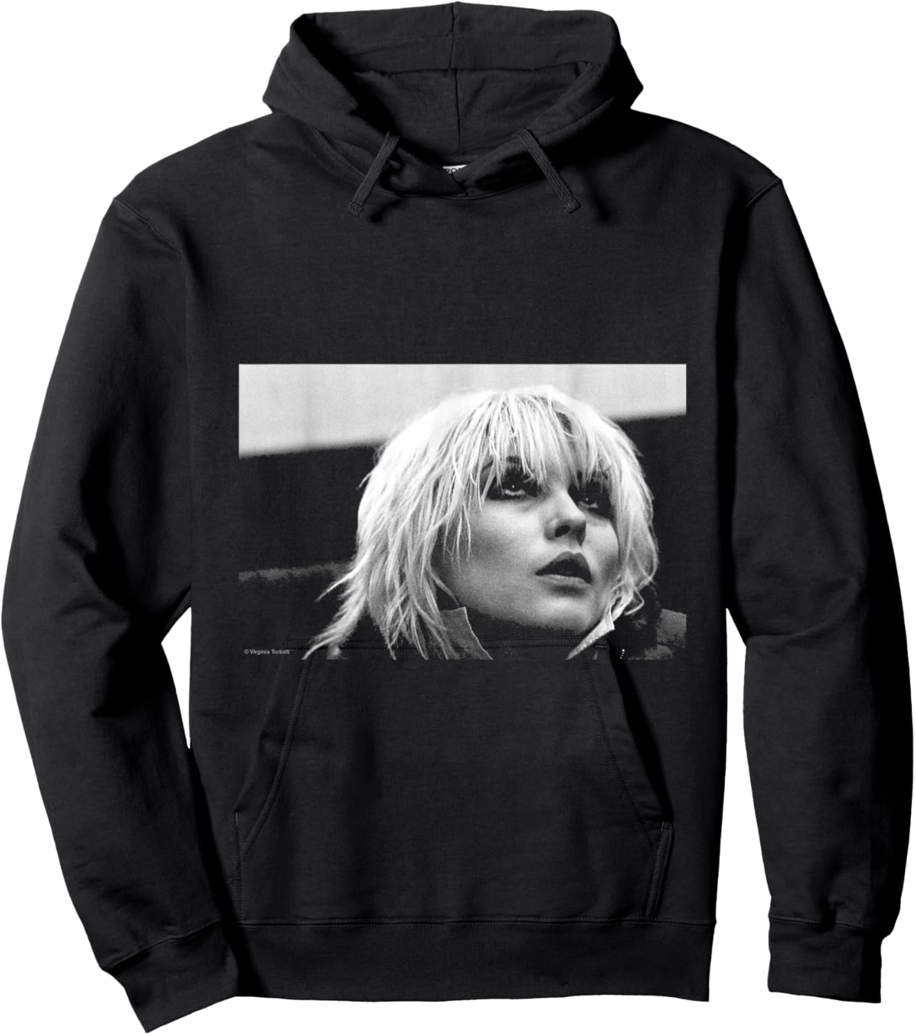 Debbie Harry Blondie Singer by Virginia Turbett Hoodie - Hoodie | Black