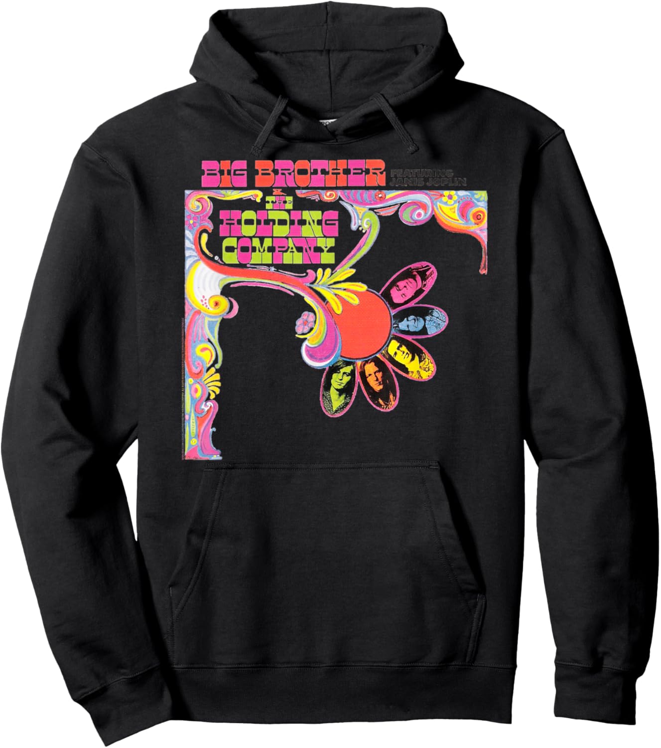 Big Brother and the Holding Company featuring Janis Joplin Hoodie - Hoodie | Black