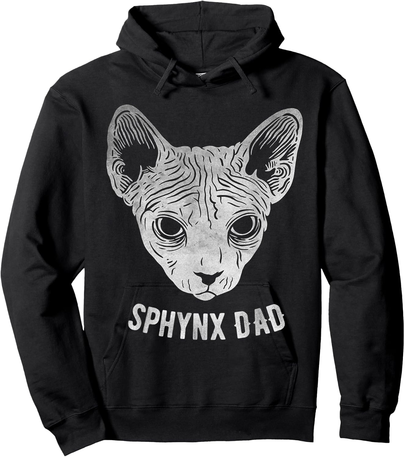 Sphynx Cat Dad Women Girls Kids Hoodie - Hoodie | Black