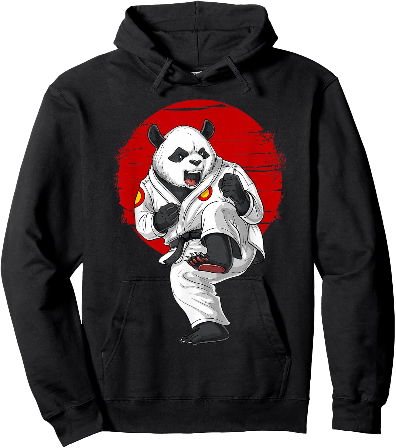 Panda Bear Karate Kickboxing Muay Thai Martial Arts Hoodie - Hoodie | Black