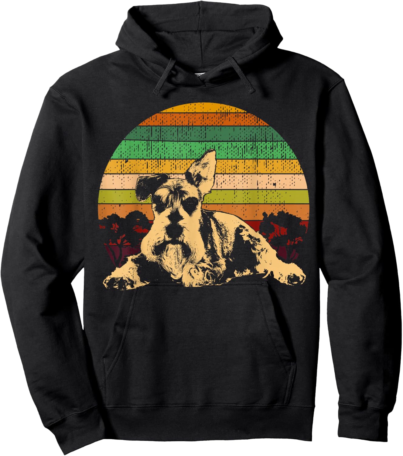 Schnauzer Medium Schnauzer and Standard Schnauzer Hoodie - Hoodie | Black