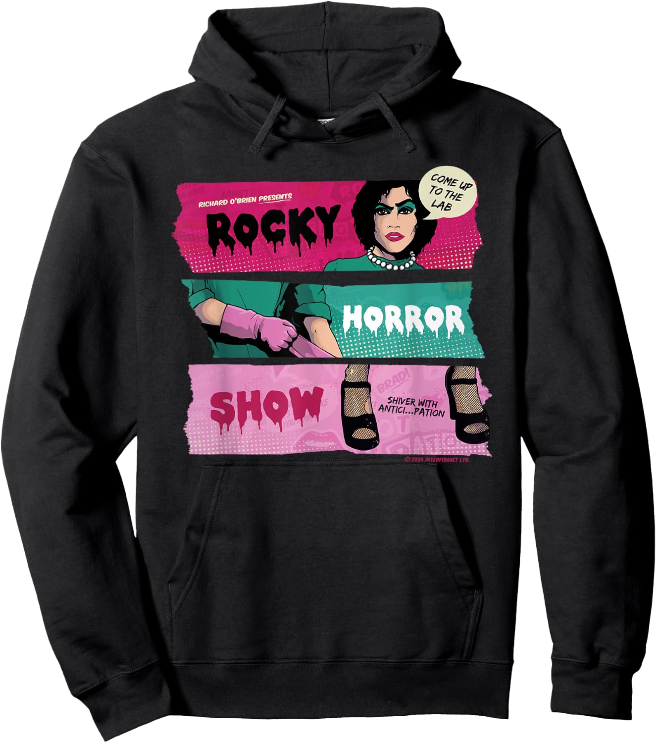 Rocky Horror Show Doctor Frank N Furter Come Up To The Lab Hoodie - Hoodie | Black