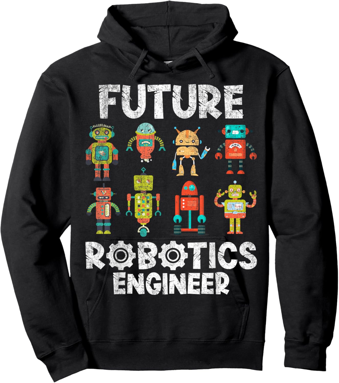 Future Engineer Robotics Robot Costume For Adults & Kids Boy Hoodie - Hoodie | Black