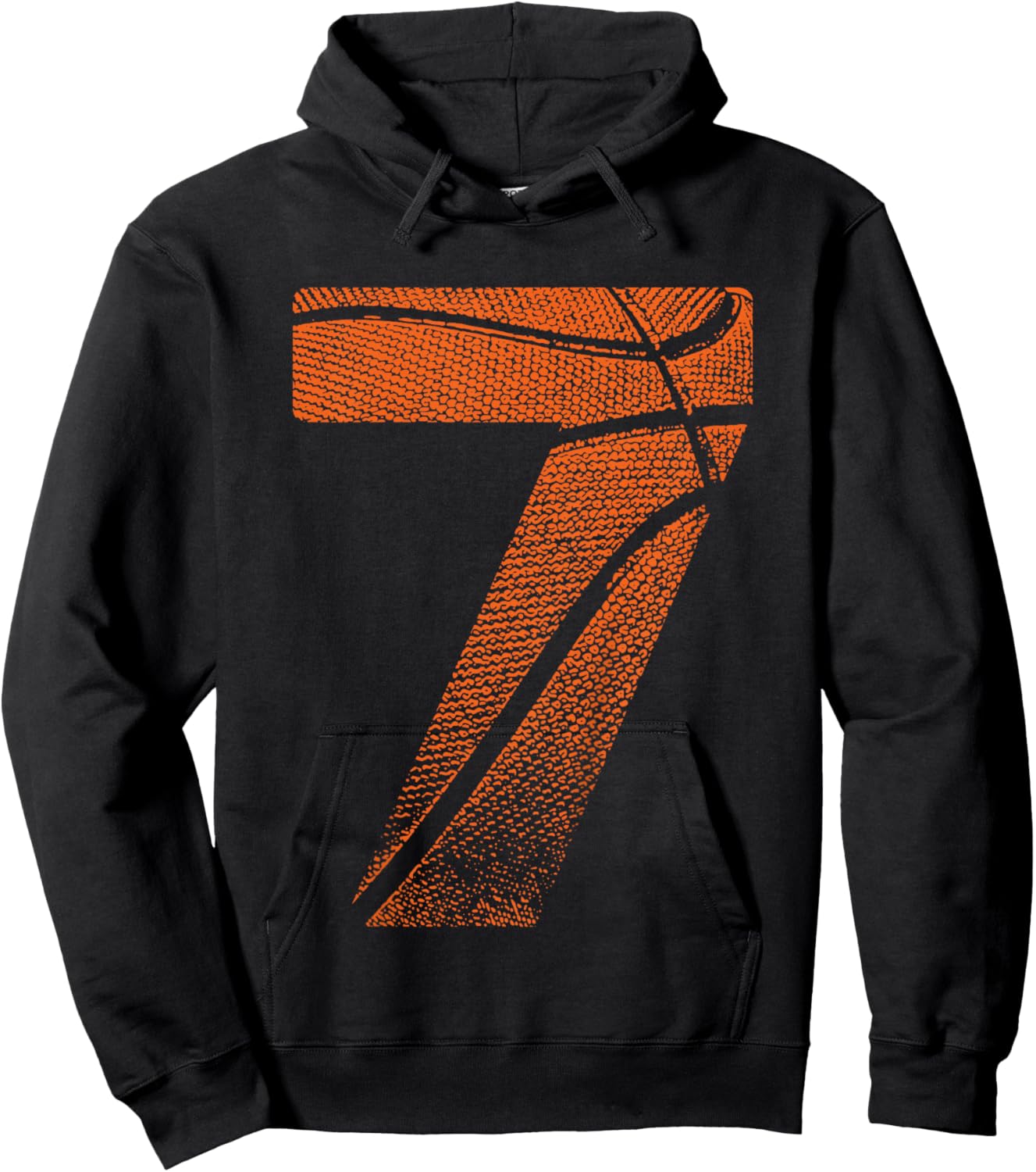 Kids 7th Birthday Boy Basketball Player Basketball 7 Years Old Hoodie - Hoodie | Black