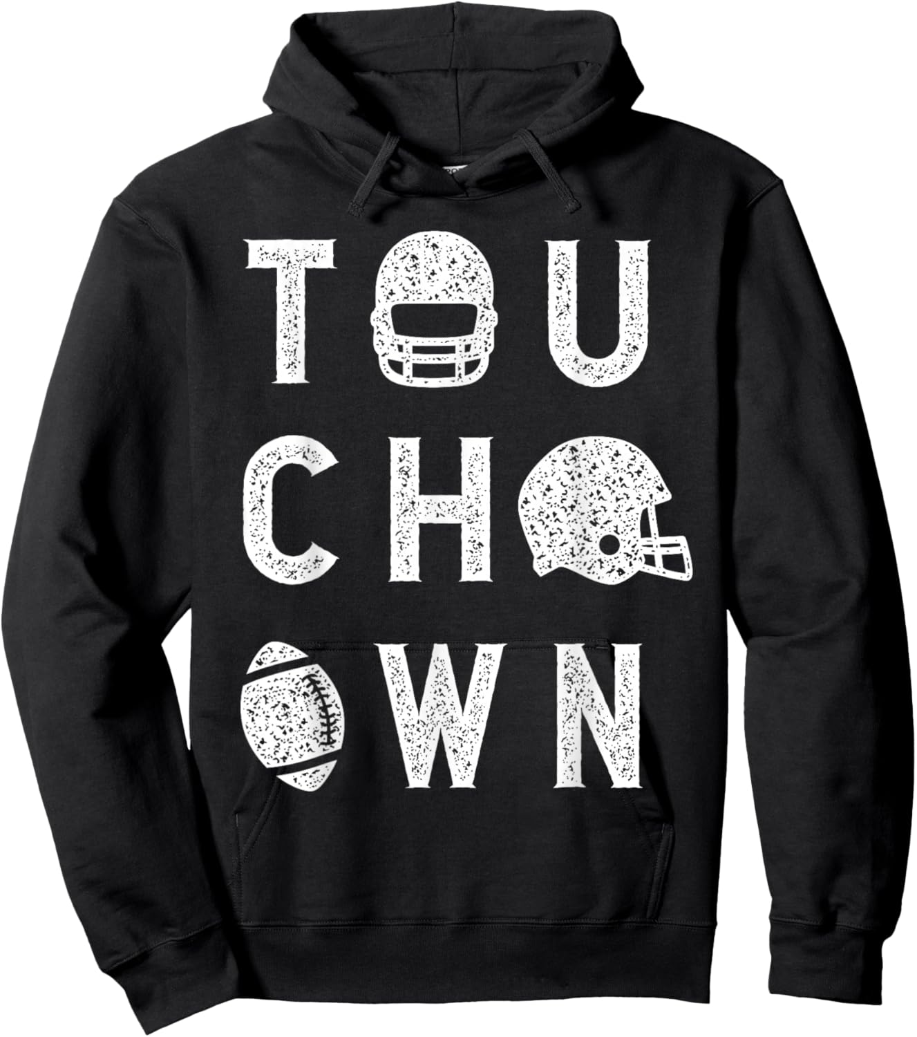 Touchdown Season American Football Game Day Thanksgiving Hoodie - Hoodie | Black