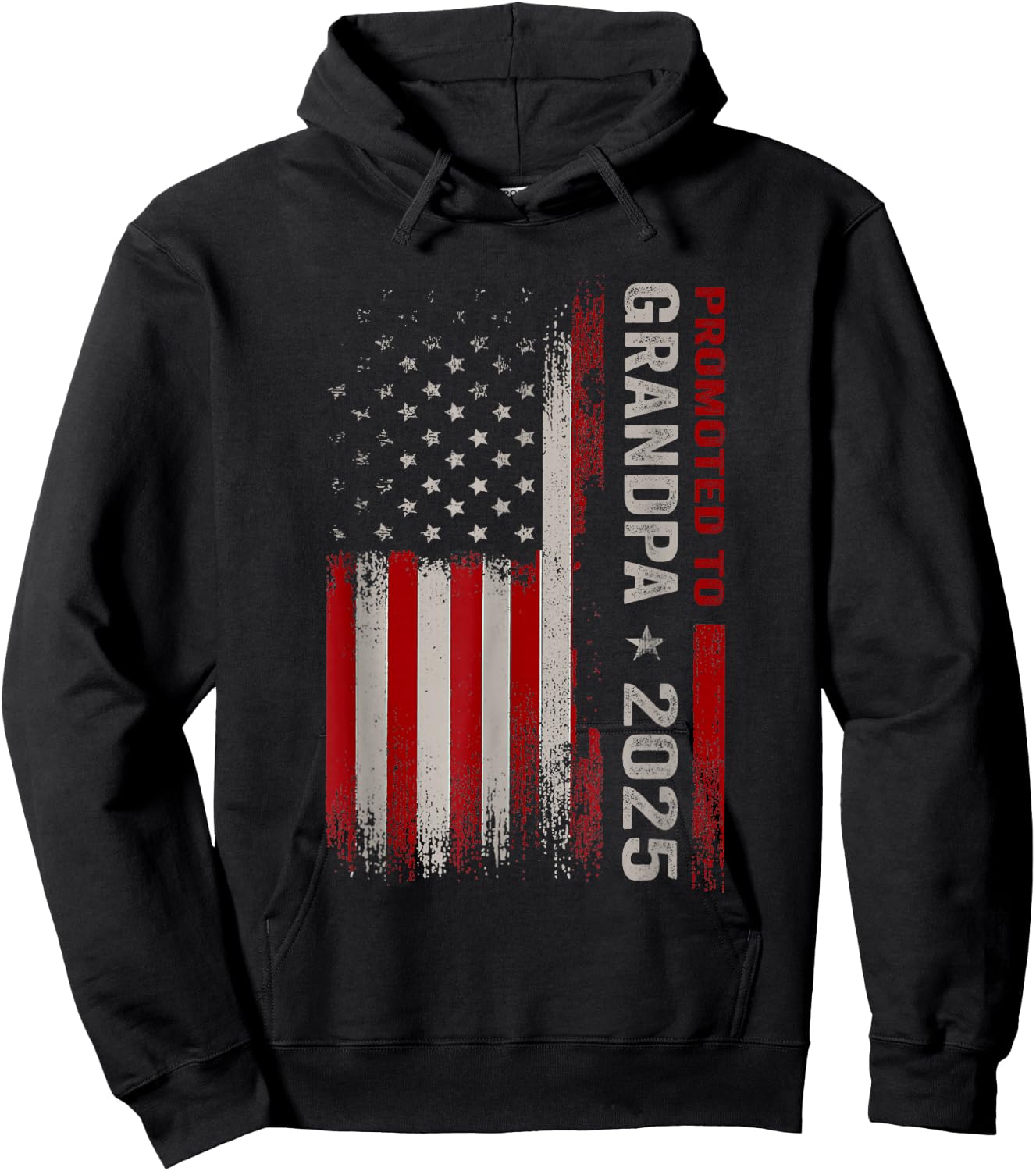 Promoted To Grandpa Est 2025 New Grandpa Expect Baby Hoodie - Hoodie | Black