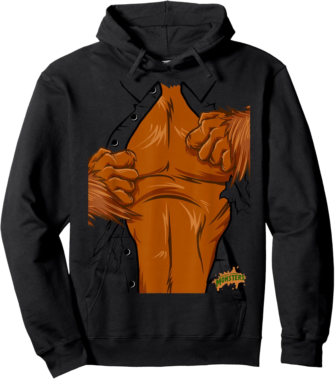 Universal Monsters The Wolf Man Costume Hoodie - Hoodie | Black