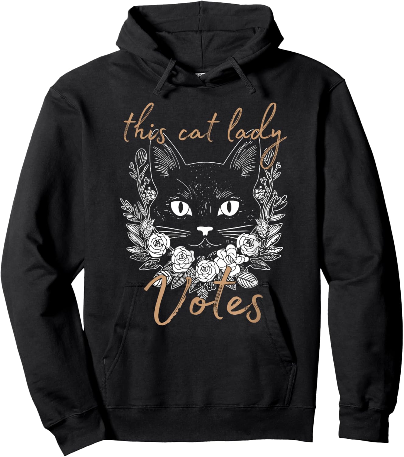 This Cat Lady Votes, Crazy Kitty Ladies, Cat Lover Hoodie - Hoodie | Black