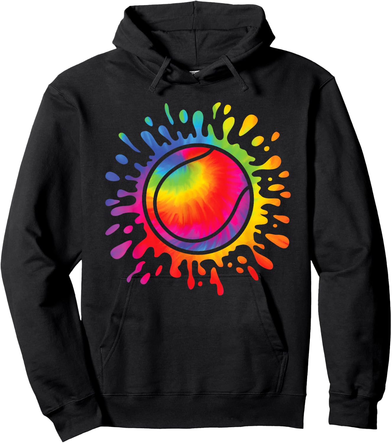 Tennis Player Colorful Tennis Lover Men Women Kids Hoodie - Hoodie | Black