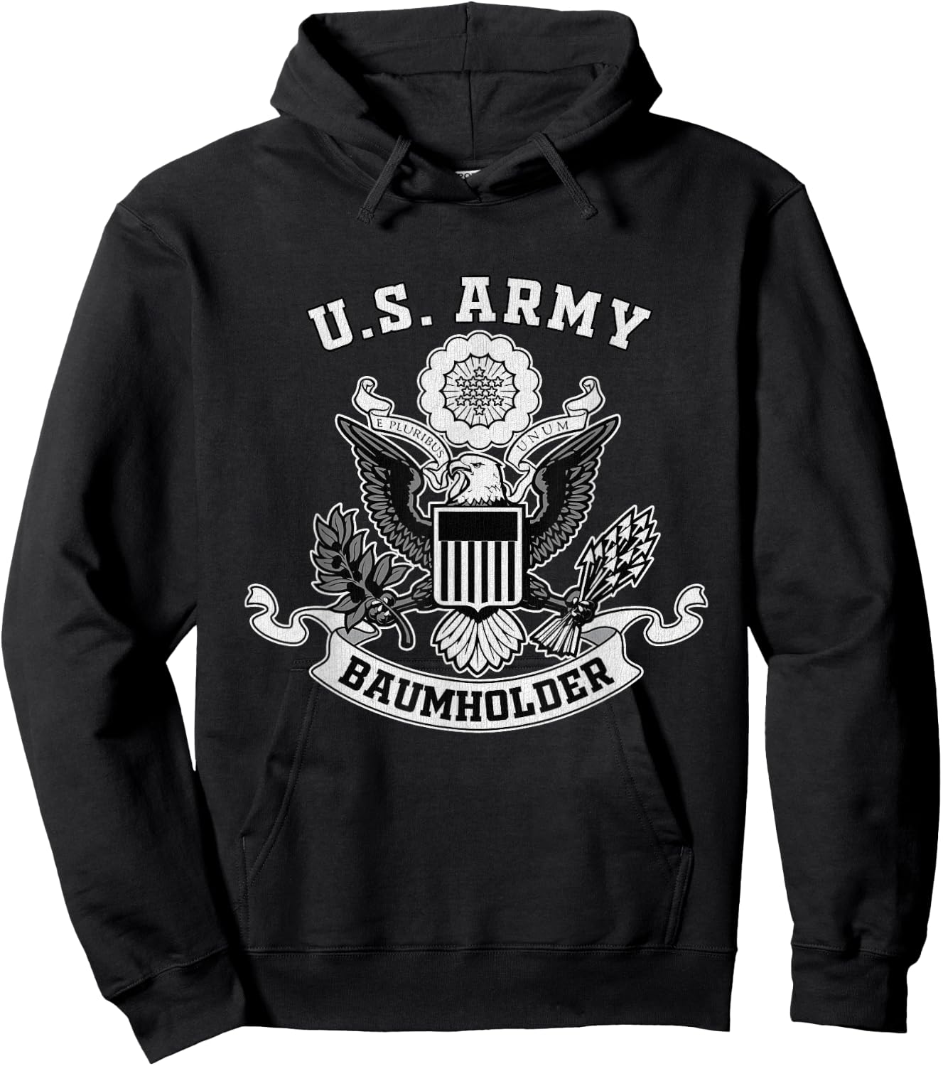 Baumholder Germany Military Base Eagle Emblem Vintage Gifts Hoodie - Hoodie | Black