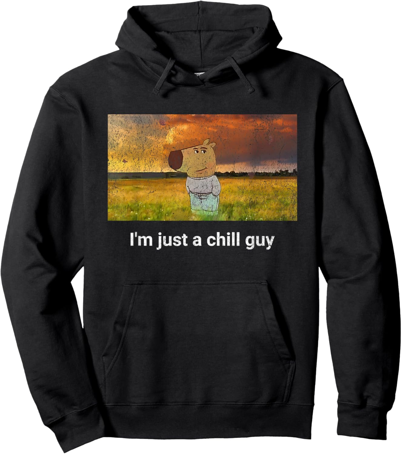 I'm just a chill Guy Funny Meme Hoodie - Hoodie | Black