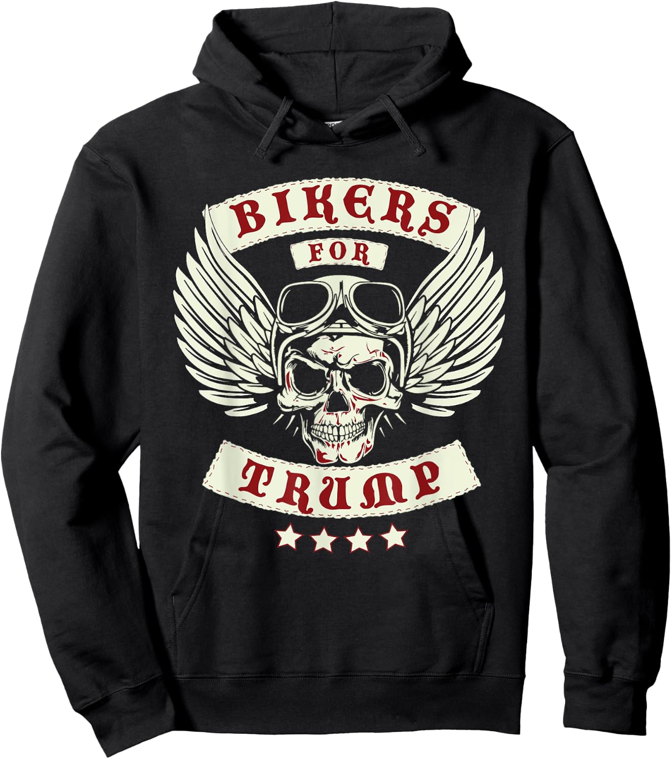 Trump 2020 Bikers For Trump Hoodie - Hoodie | Black