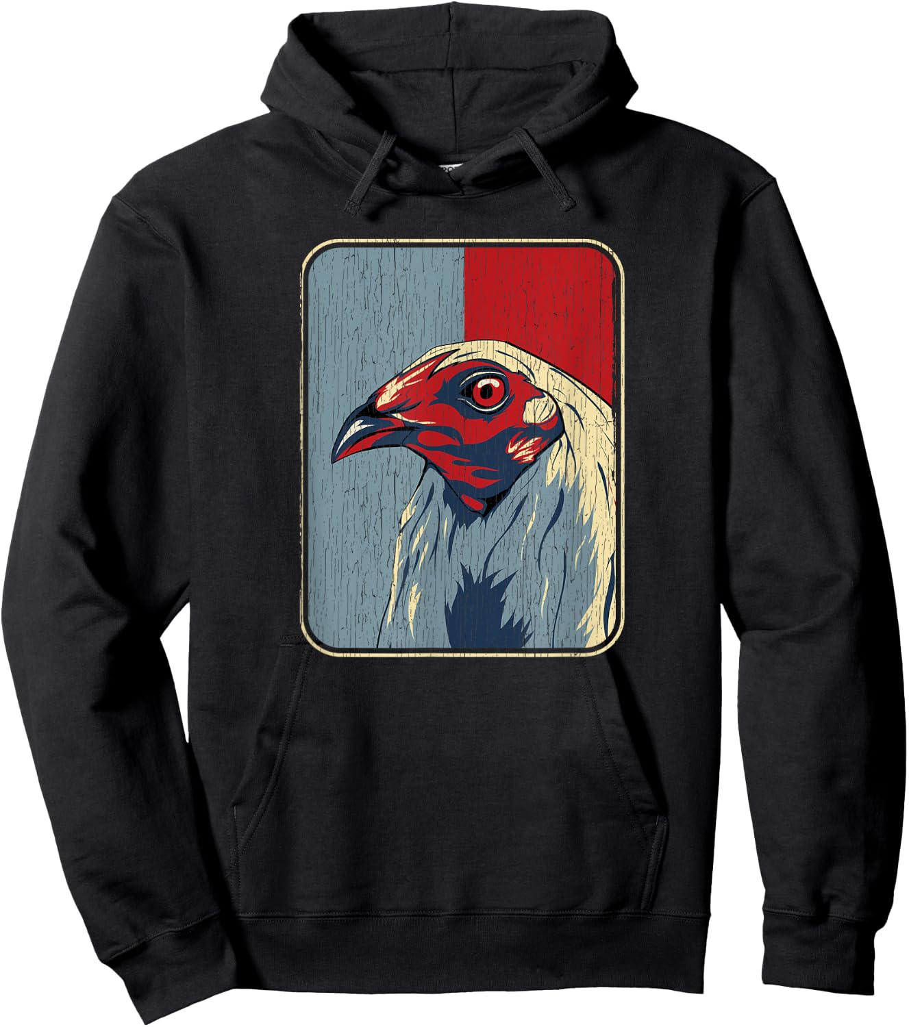 Vintage Cockfighting - Rooster Hoodie - Hoodie | Black