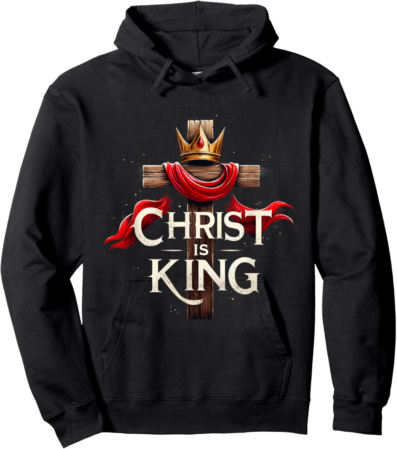 Christ Is King Christian Bible Verse Christian Jesus Lovers Hoodie - Hoodie | Black
