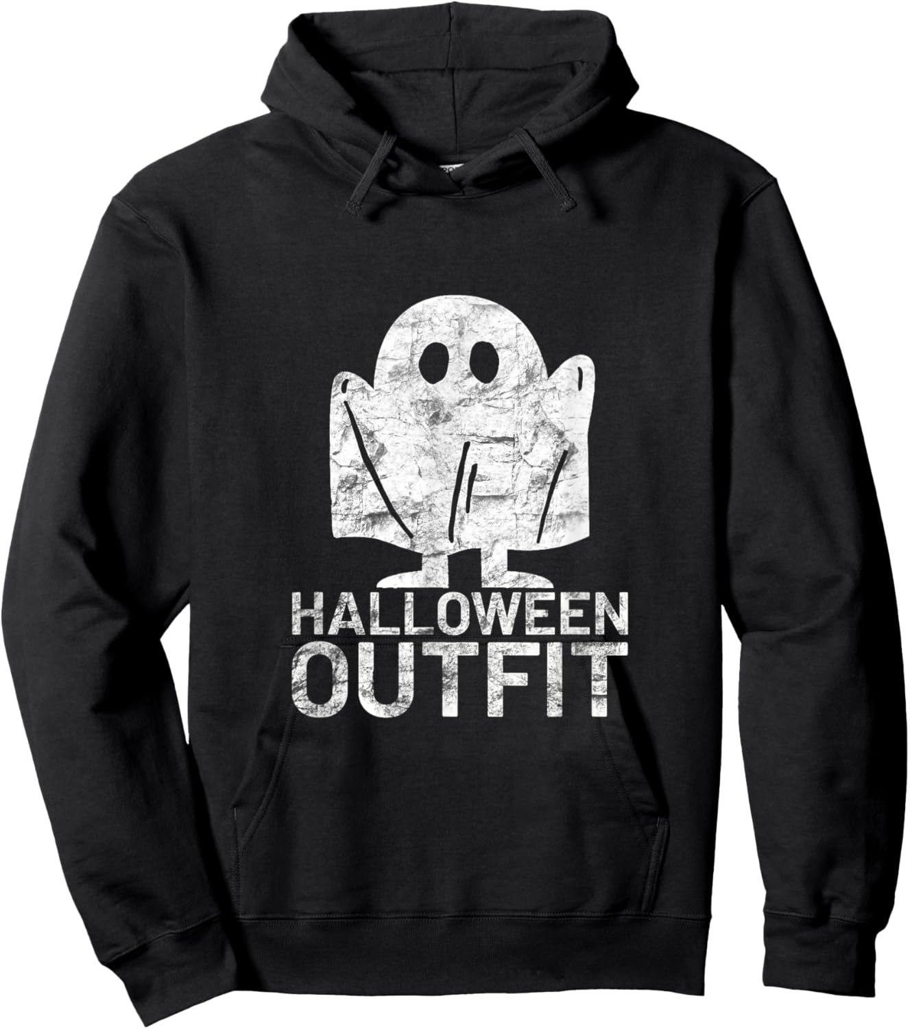 Funny Halloween Costume Scary Pumpkin Shirt Jack O Latern Hoodie - Hoodie | Black