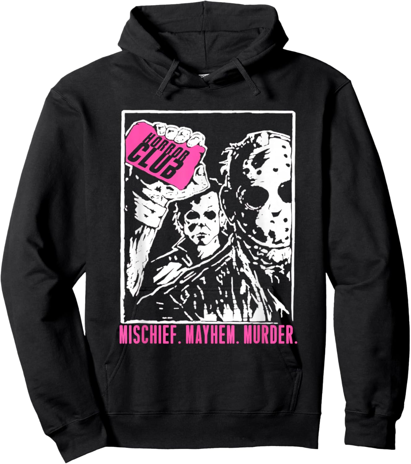 Horror Club - Scary Slasher Movie Parody Hoodie - Hoodie | Black