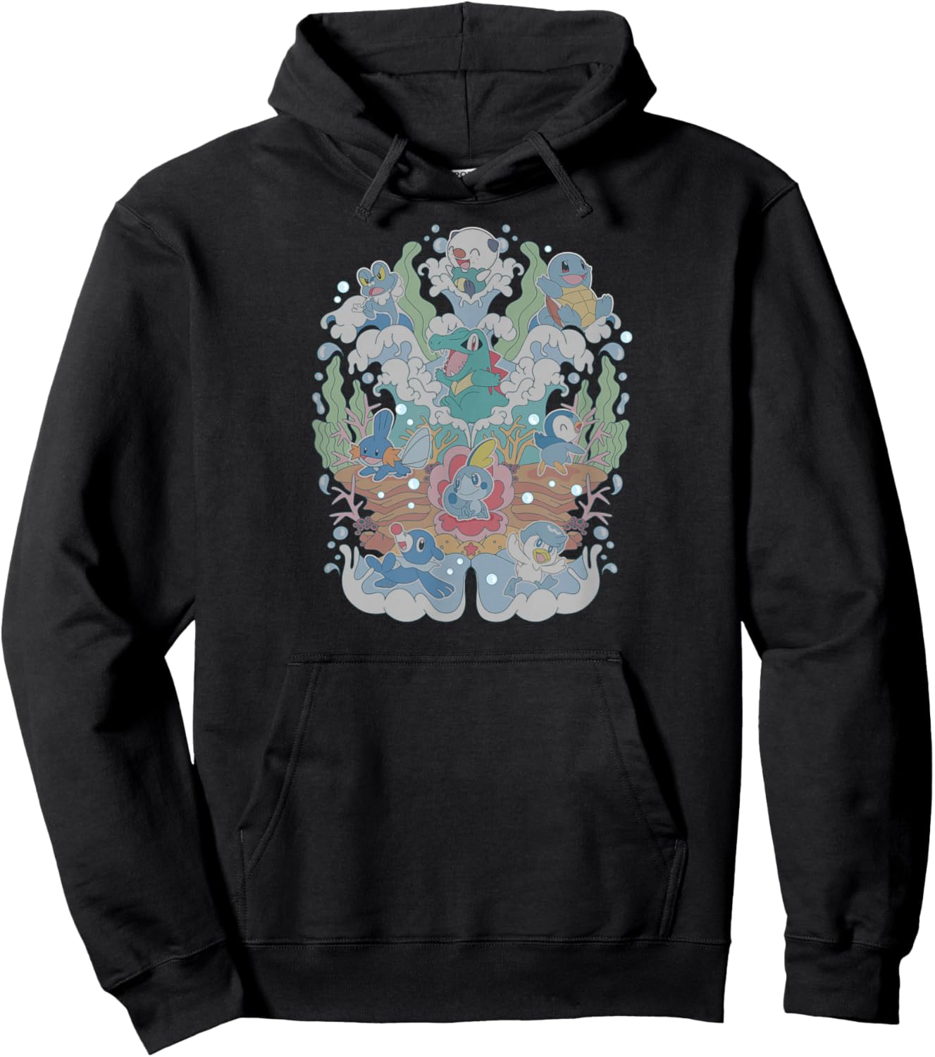 Pokémon - Water Type Starters Hoodie - Hoodie | Black
