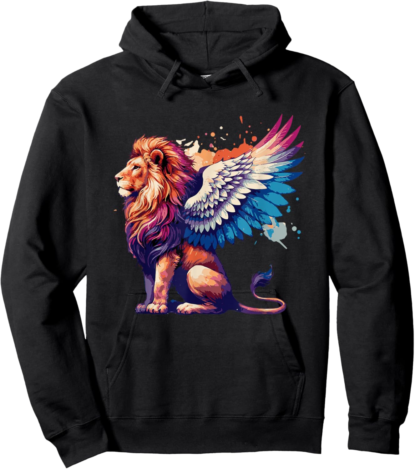 Winged Lion Griffin Hoodie - Hoodie | Black