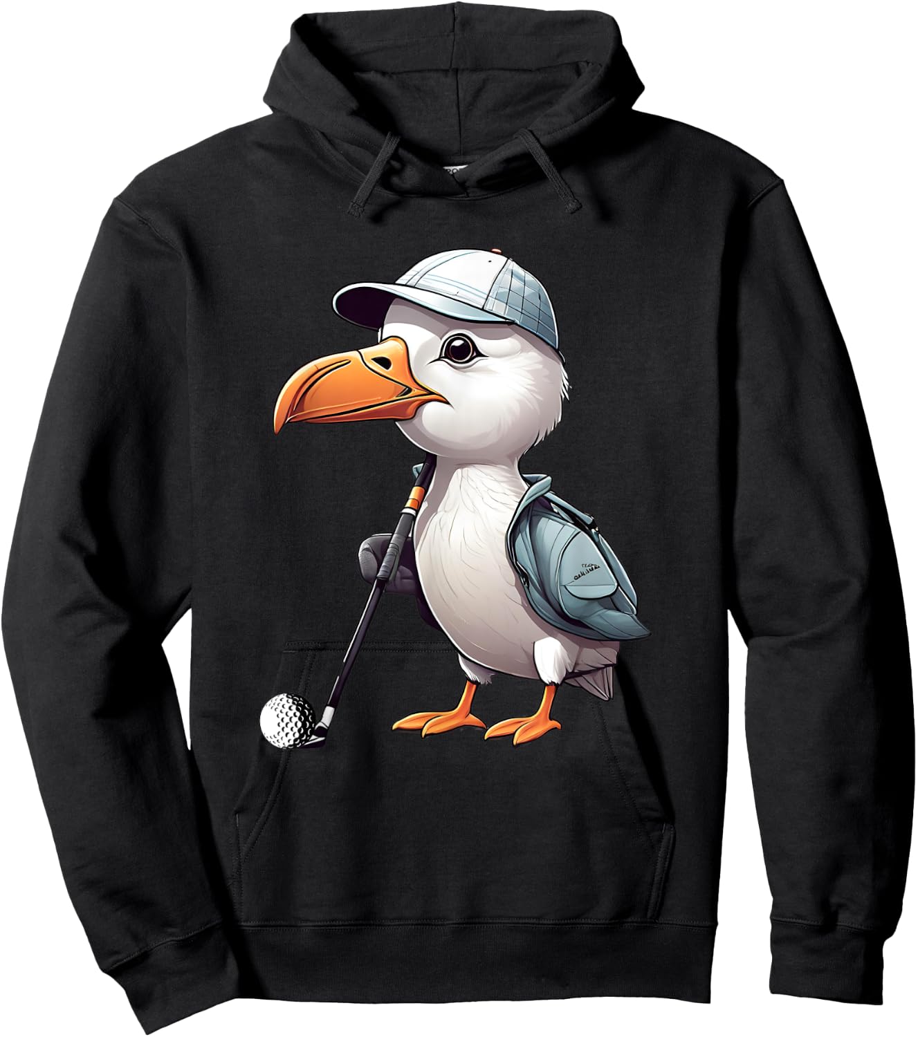 Funny Golfer Albatross Bird Golf Player Game Gift Men Women Hoodie - Hoodie | Black