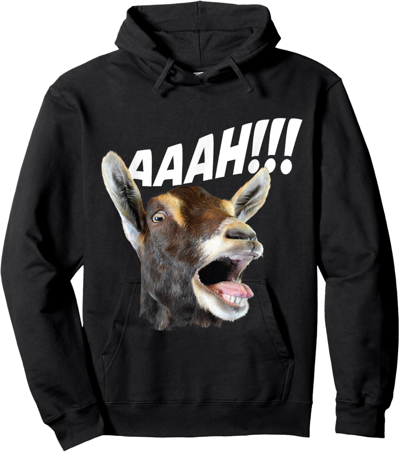Aaah - Goat Whisperer Rancher Farm Animal Farmer Halloween Hoodie - Hoodie | Black
