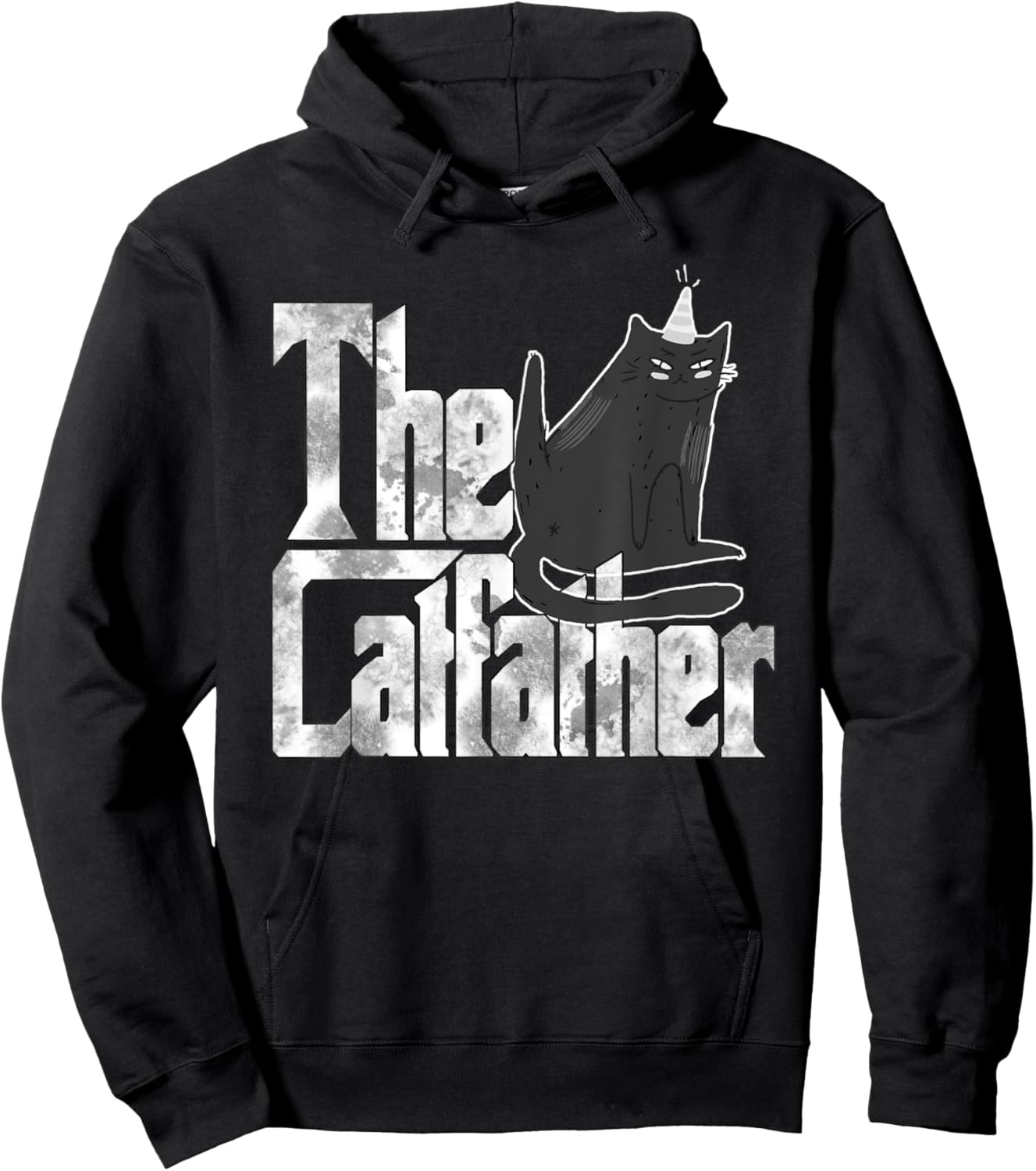 Cat Dad The Catfather Cheeky Birthday Cat Father Kitty Daddy Women Hoodie - Hoodie | Black