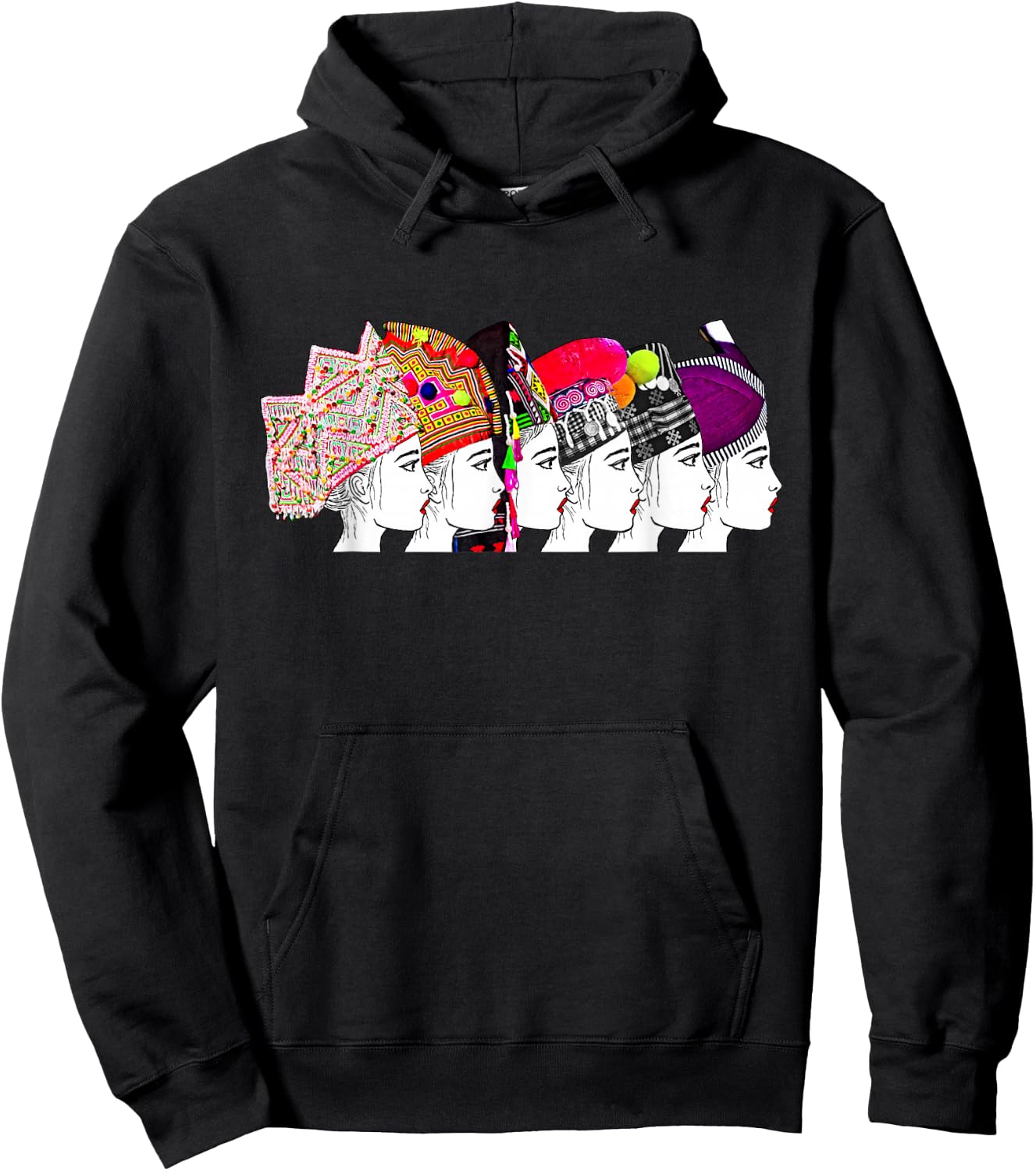 Hmong 6 Sisters forever Hoodie - Hoodie | Black