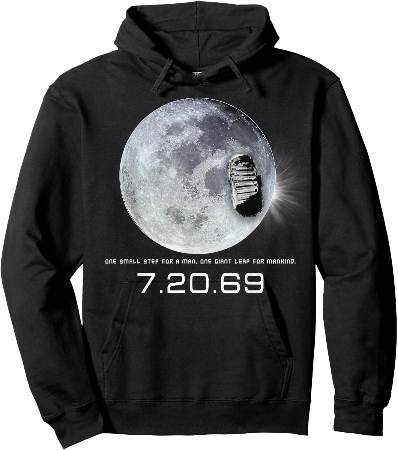 APOLLO 11 MOON Landing One Small Step Hoodie - Hoodie | Black