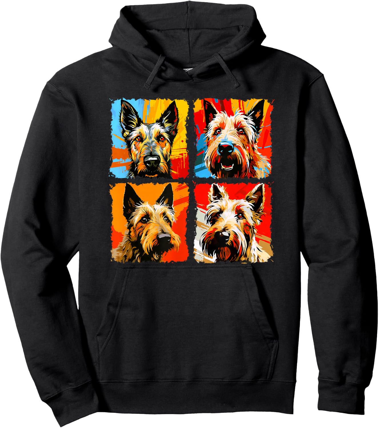 Berger Picard Pop Art Colorful Drawing Painting Hoodie - Hoodie | Black
