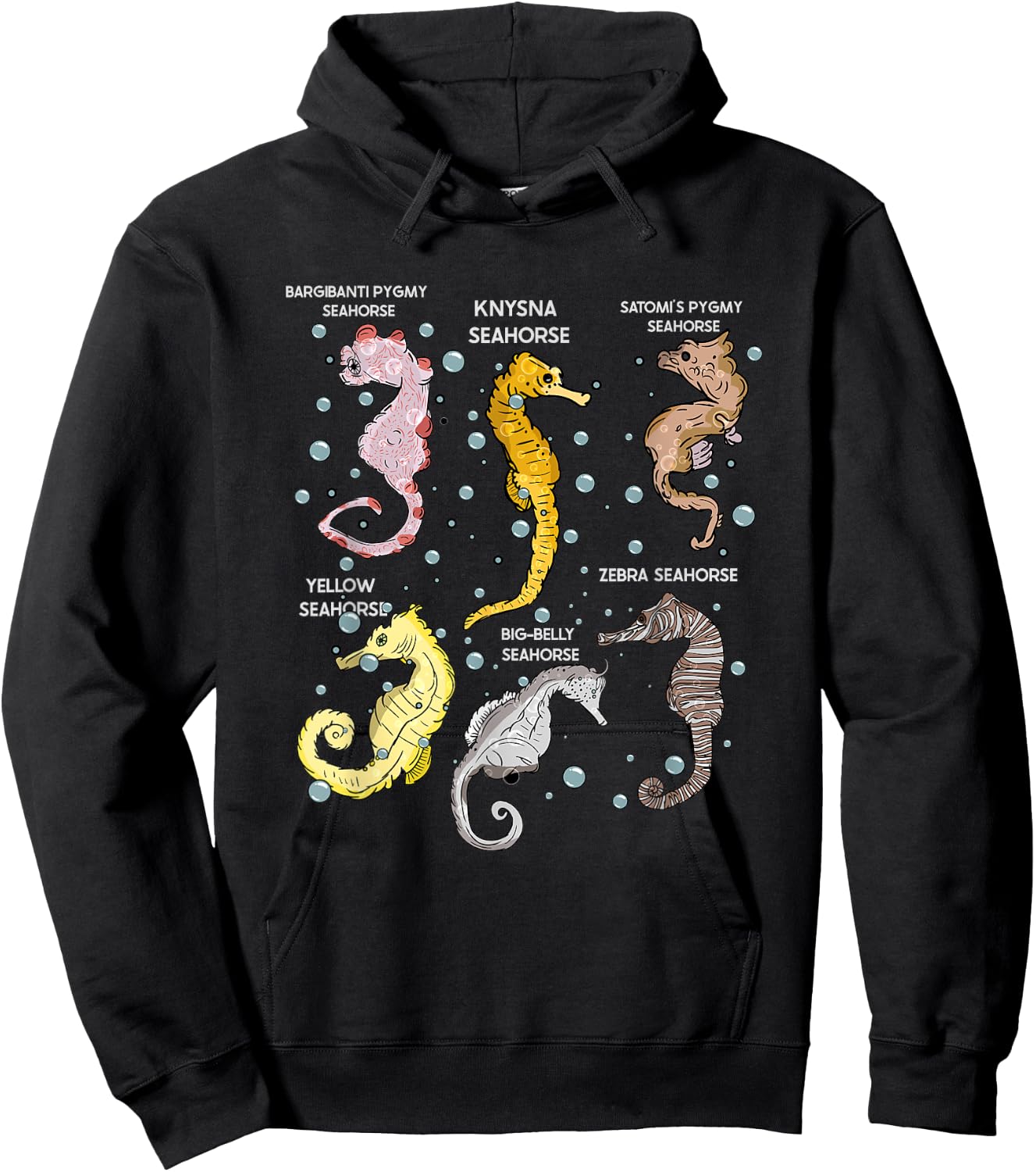 Seahorses Lover Aquarist Marine Biology Seahorse Hoodie - Hoodie | Black