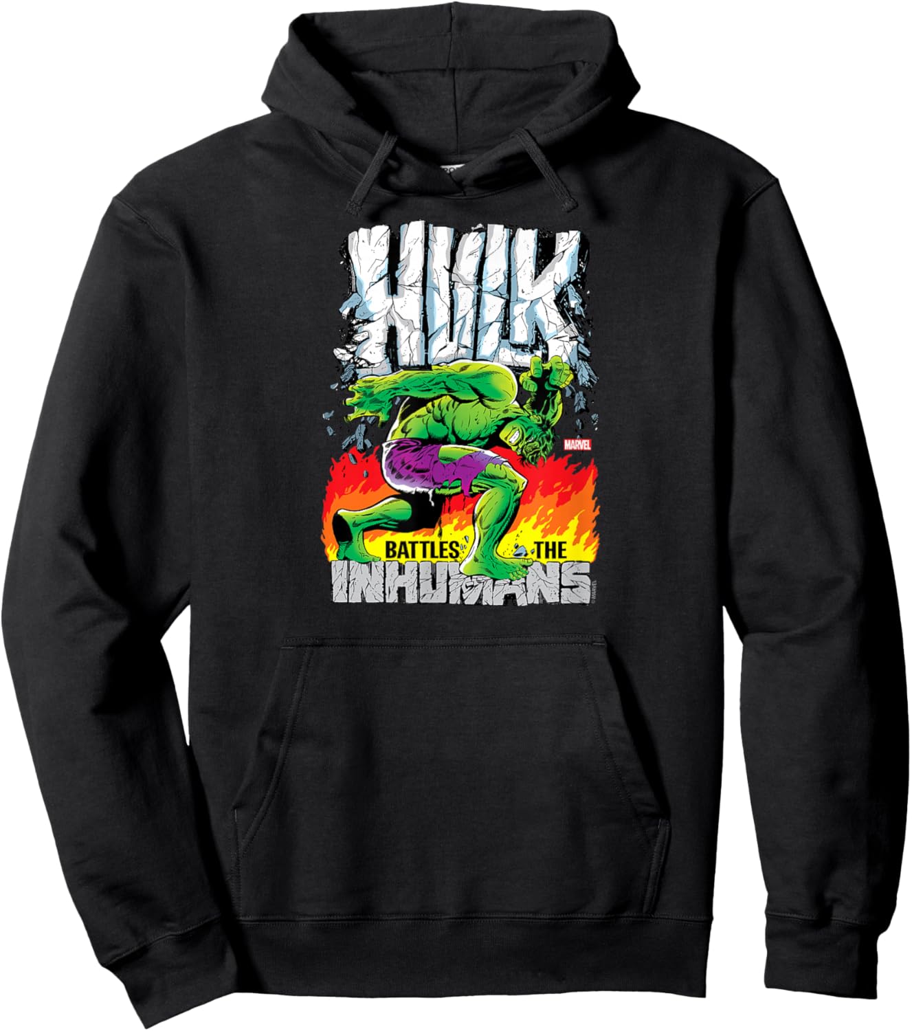 Hulk - Retro Cover Hoodie - Hoodie | Black