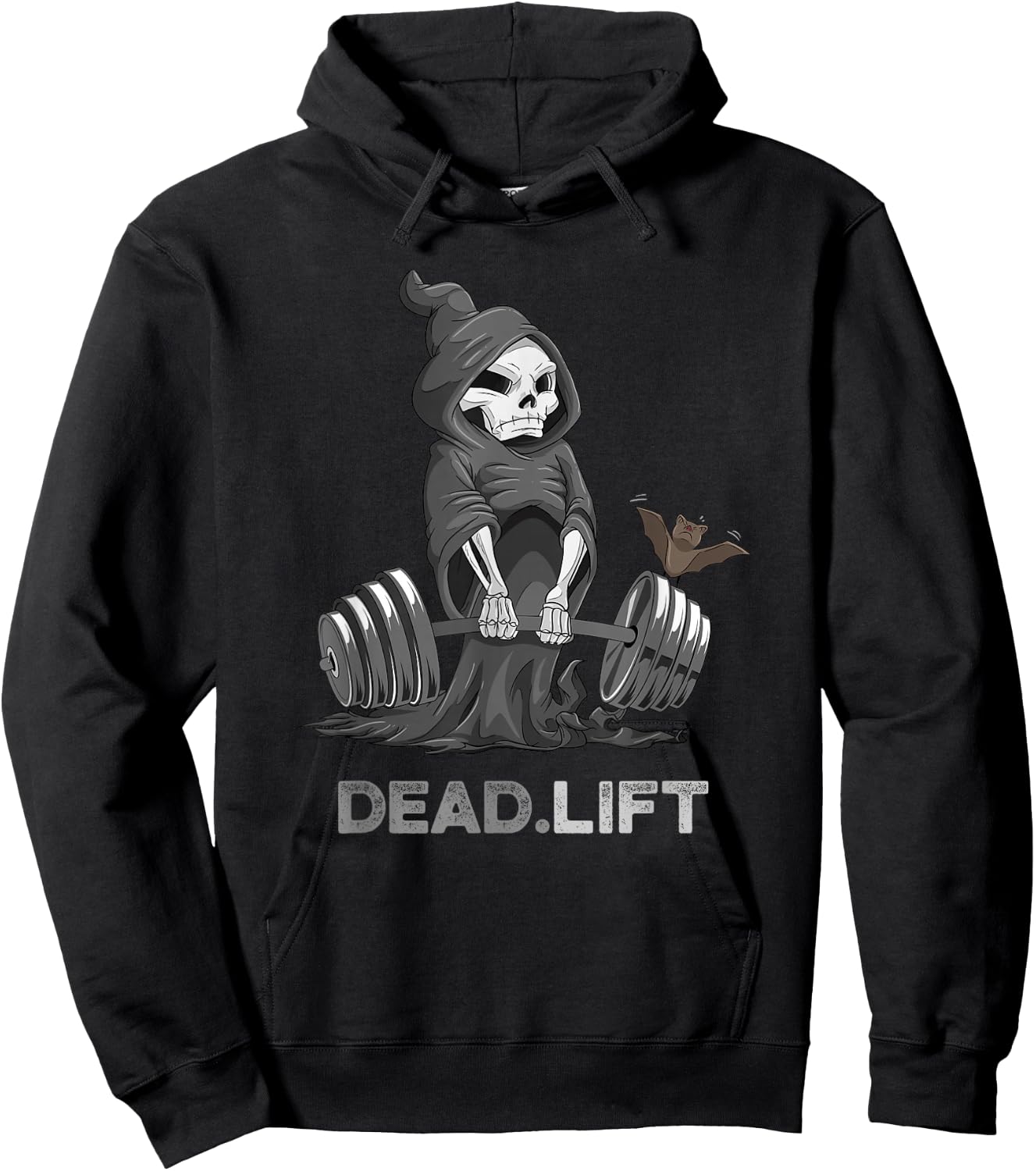 Death Deadlift Shirt Bodybuilder Powerlifting Funny Gym Hoodie - Hoodie | Black