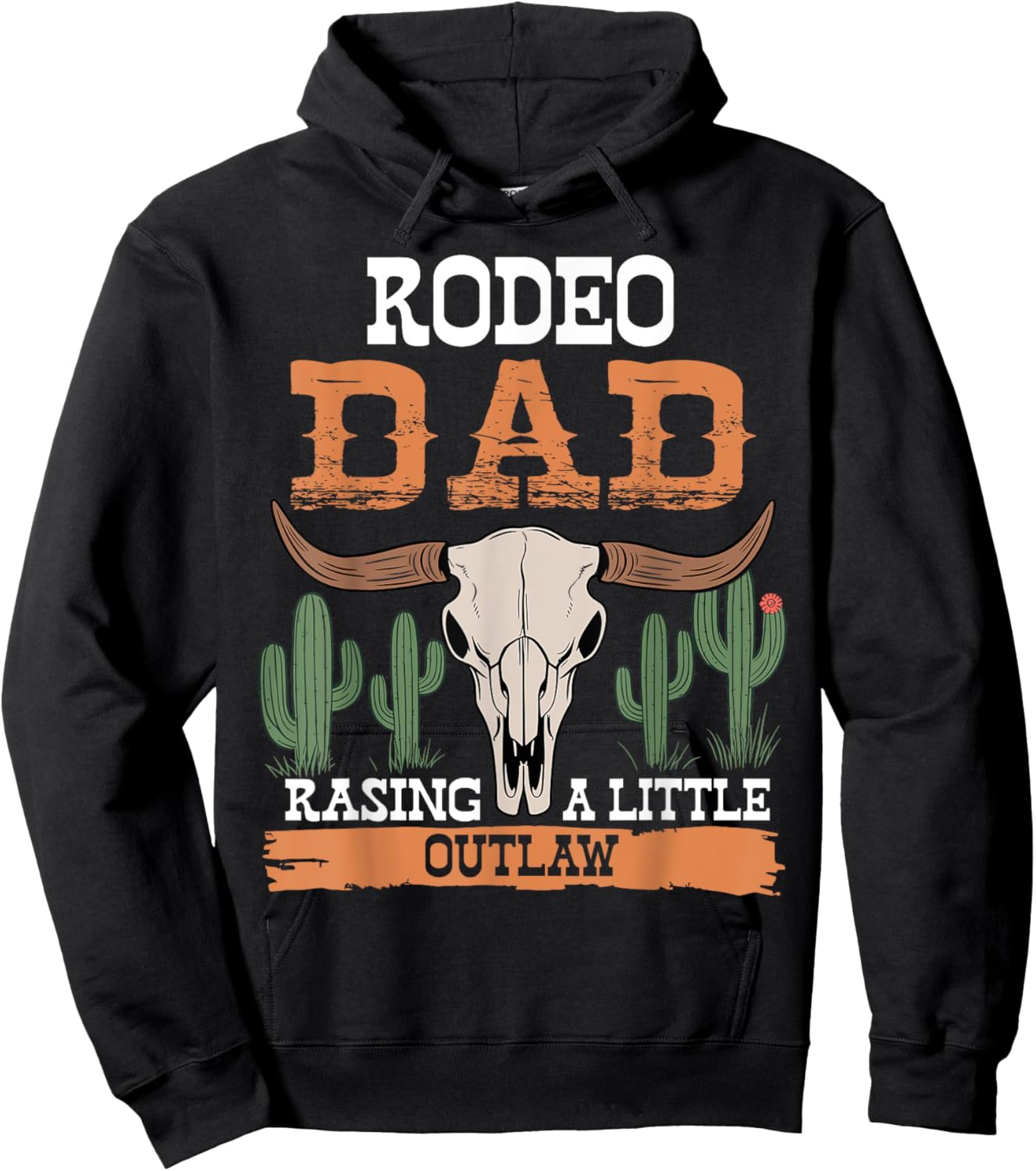Dad Birthday Cowboy Cowgirl Western Rodeo Daddy Bday Party Hoodie - Hoodie | Black