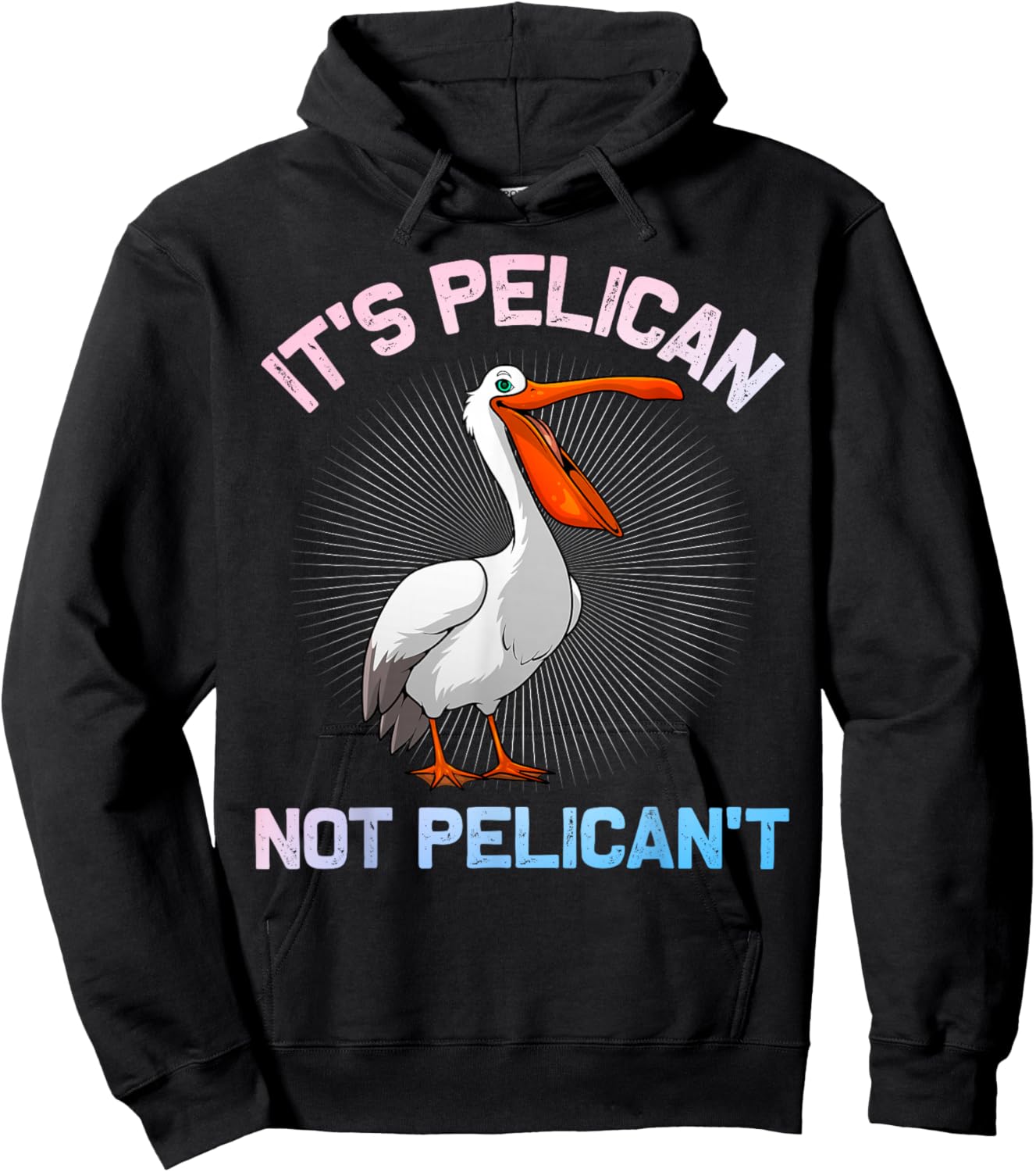 Cool Pelican Art Women Animal Bird Lover Pelican Hoodie - Hoodie | Black