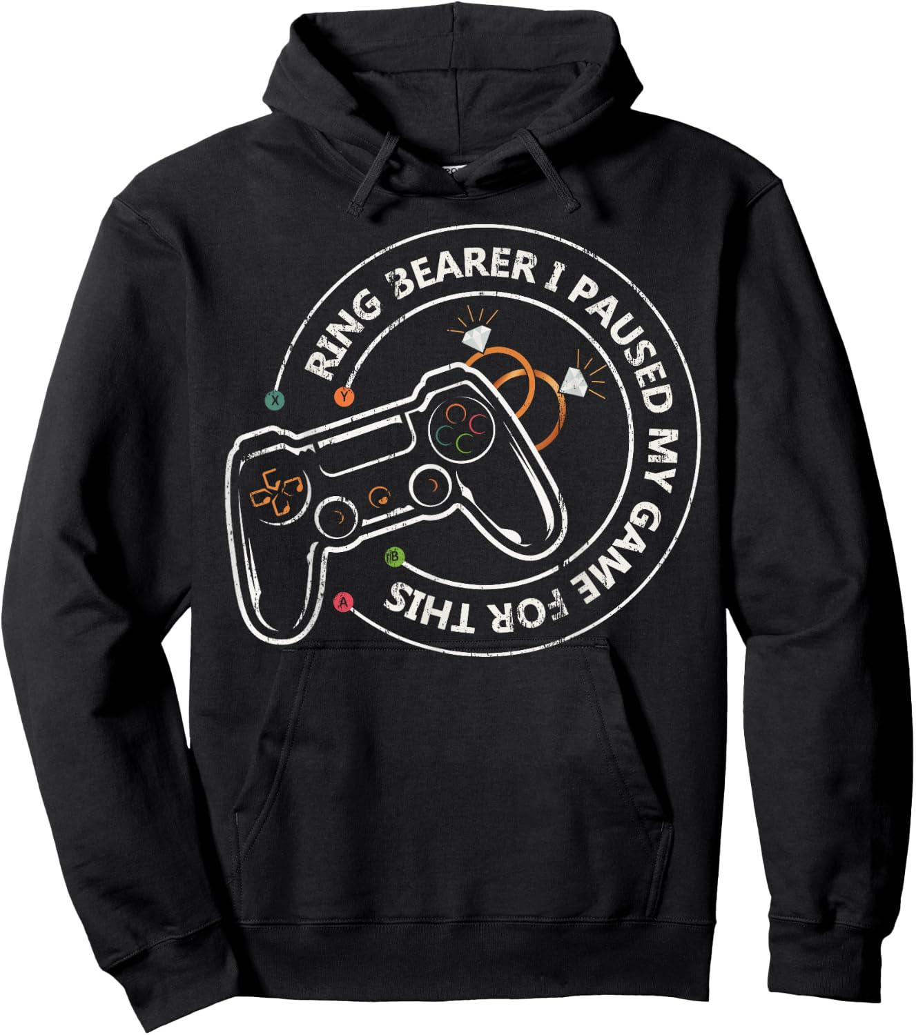Ring Bearer I Paused My Game For This Hoodie - Hoodie | Black