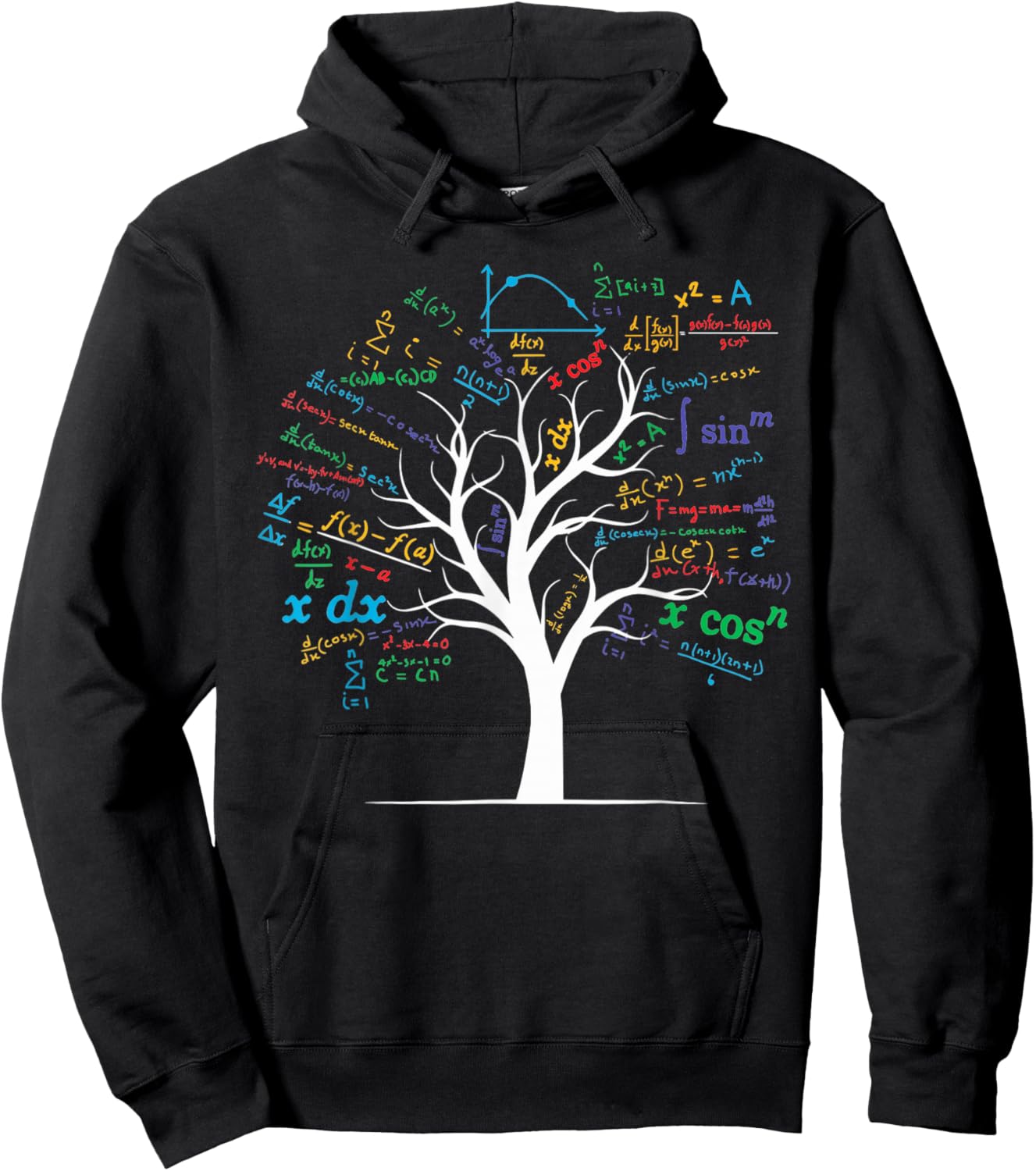 Funny AP Calculus Algebra Tree Math Teacher Nerd Geek Hoodie - Hoodie | Black